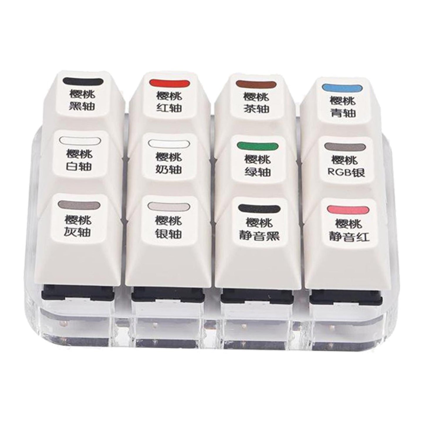 Cherry MX Mechanical 12 Key Switch Tester Testing Keycaps Chinese Version