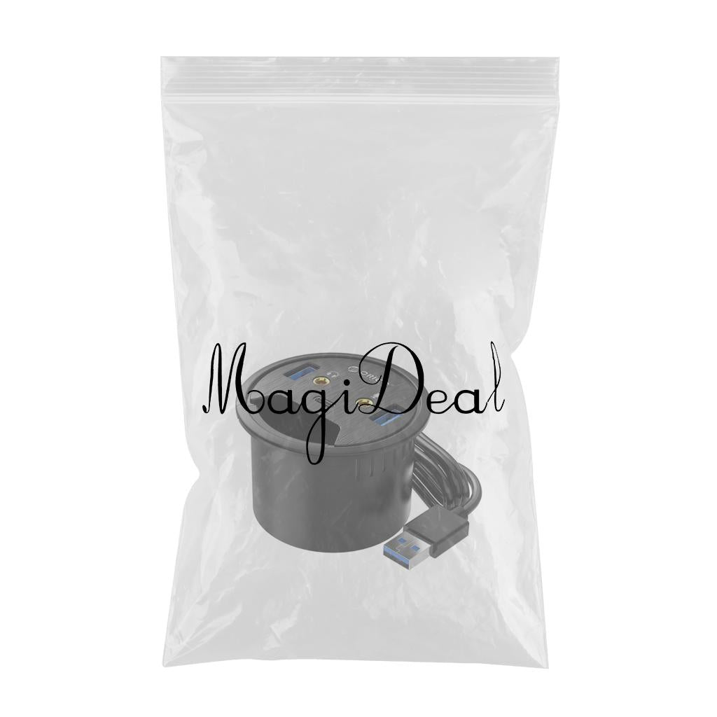 Desktop Power Grommet Hub with 2 Type A 1 Type-C Port for 2.36 Grommet Hole"