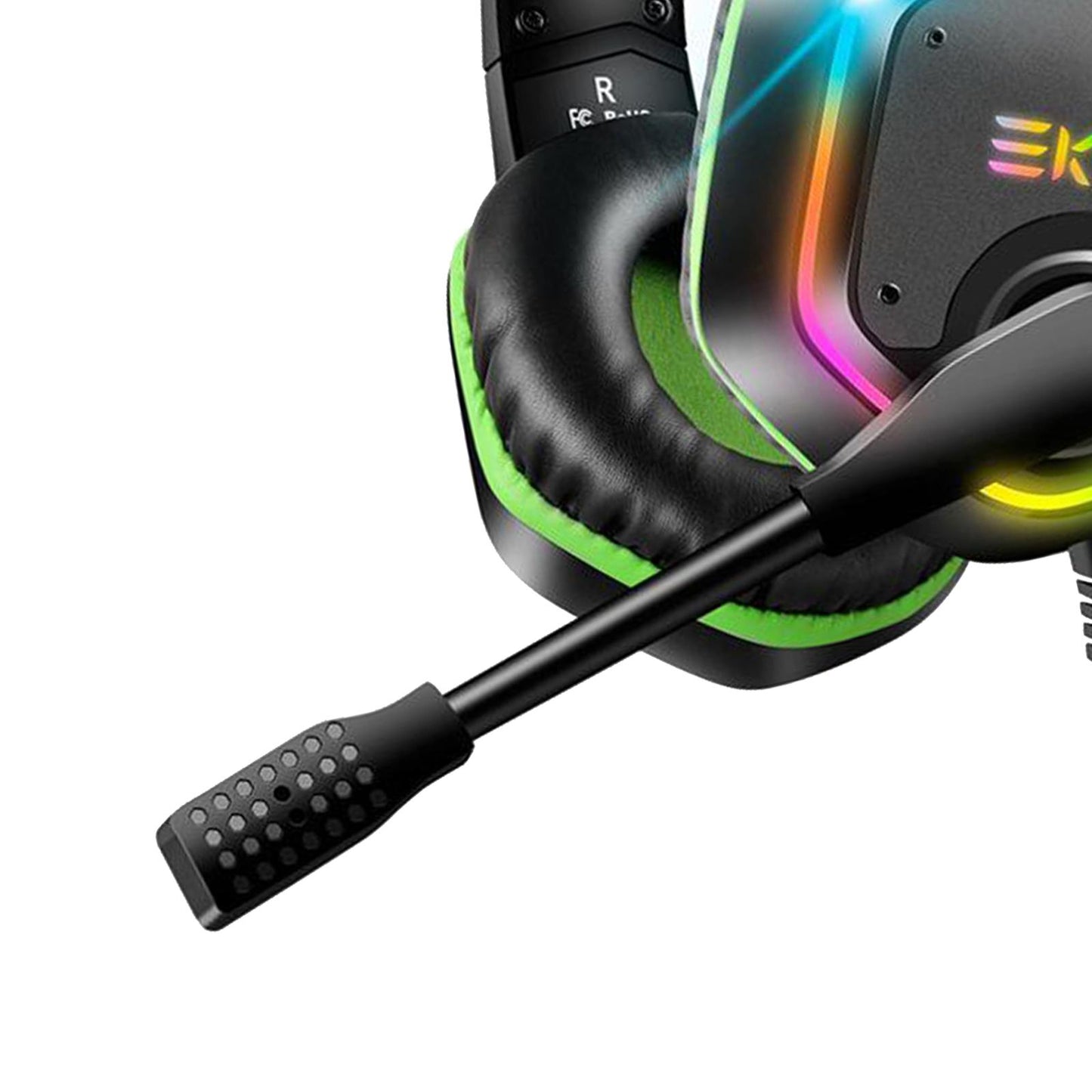 EKSA E1000 USB Gaming Headsets On Ear Stereo Earphone Headphone Black+Green