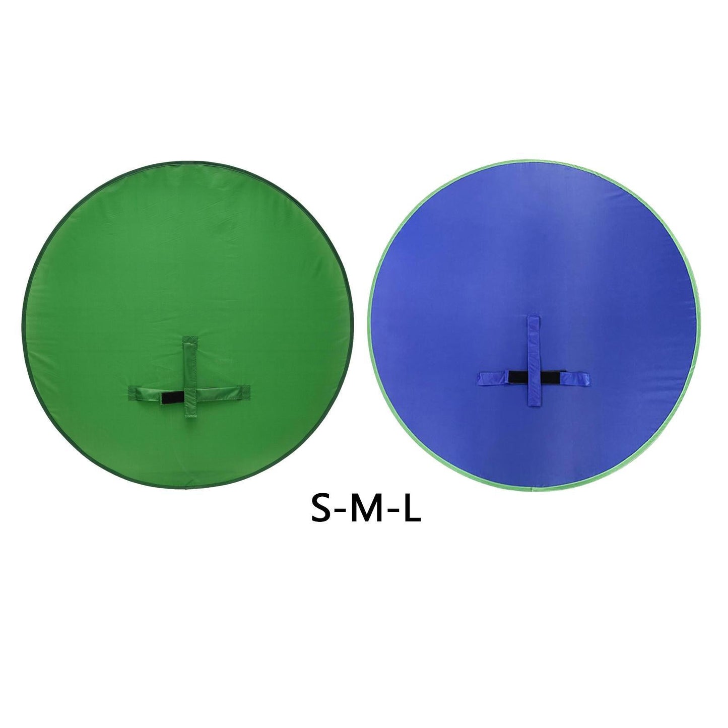 2-in-1 Green Screen Round Cloth Fix on Chair for Zoom Video Photography 142cm 55.91inch Green Screen