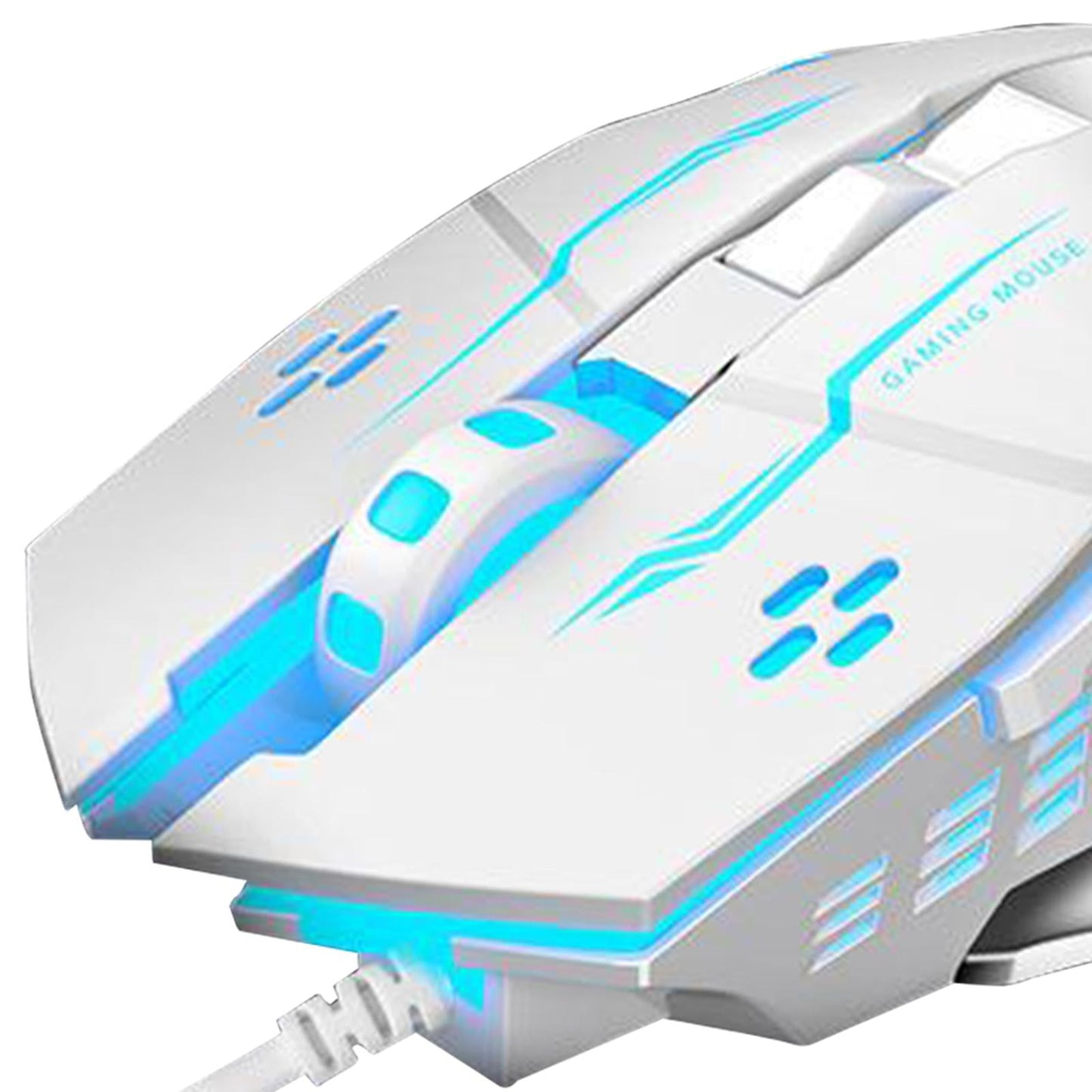 S20 Gaming Mouse Wired Adjustable 2400DPI Max Programmable PC Gaming white