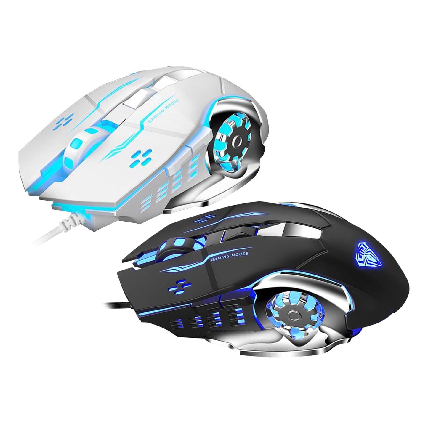 S20 Gaming Mouse Wired Adjustable 2400DPI Max Programmable PC Gaming white