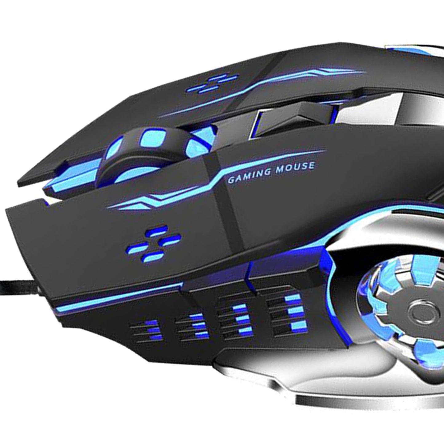 S20 Gaming Mouse Wired Adjustable 2400DPI Max Programmable PC Gaming black