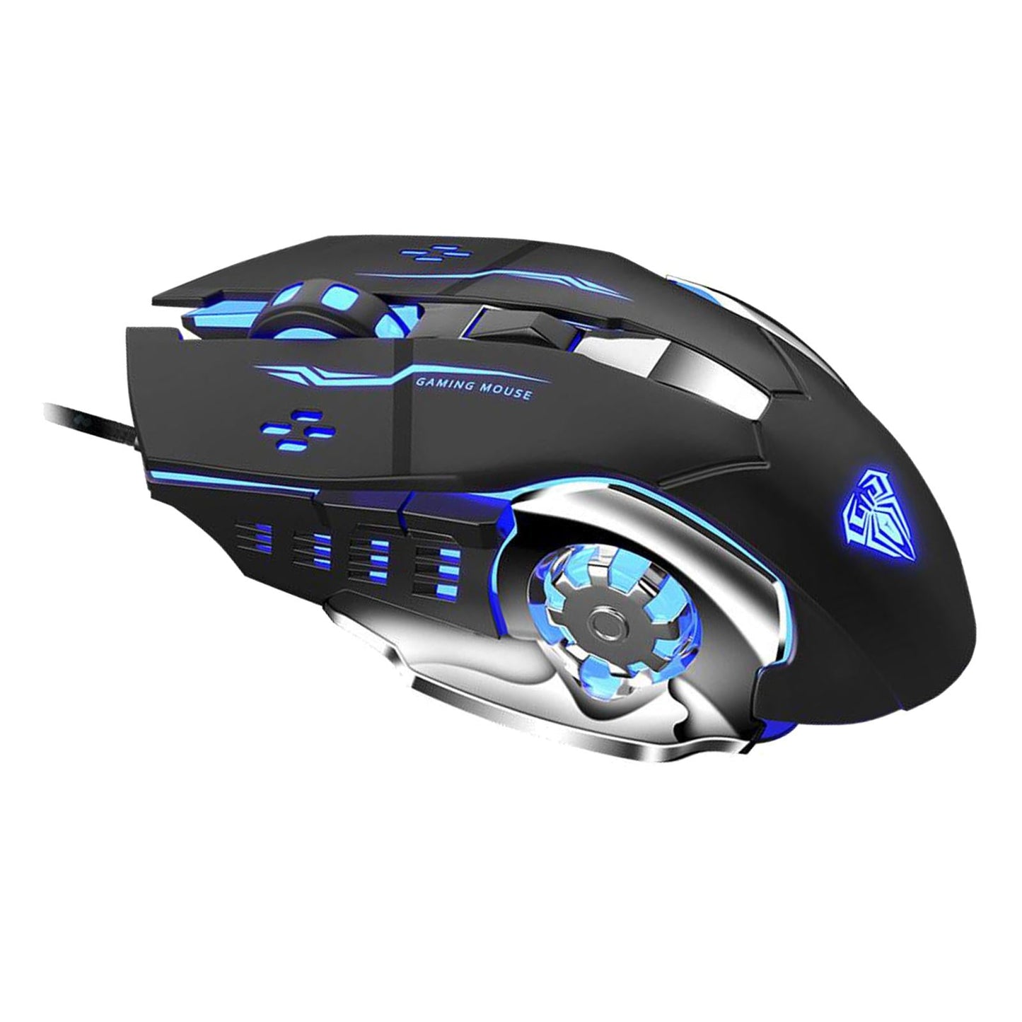 S20 Gaming Mouse Wired Adjustable 2400DPI Max Programmable PC Gaming black