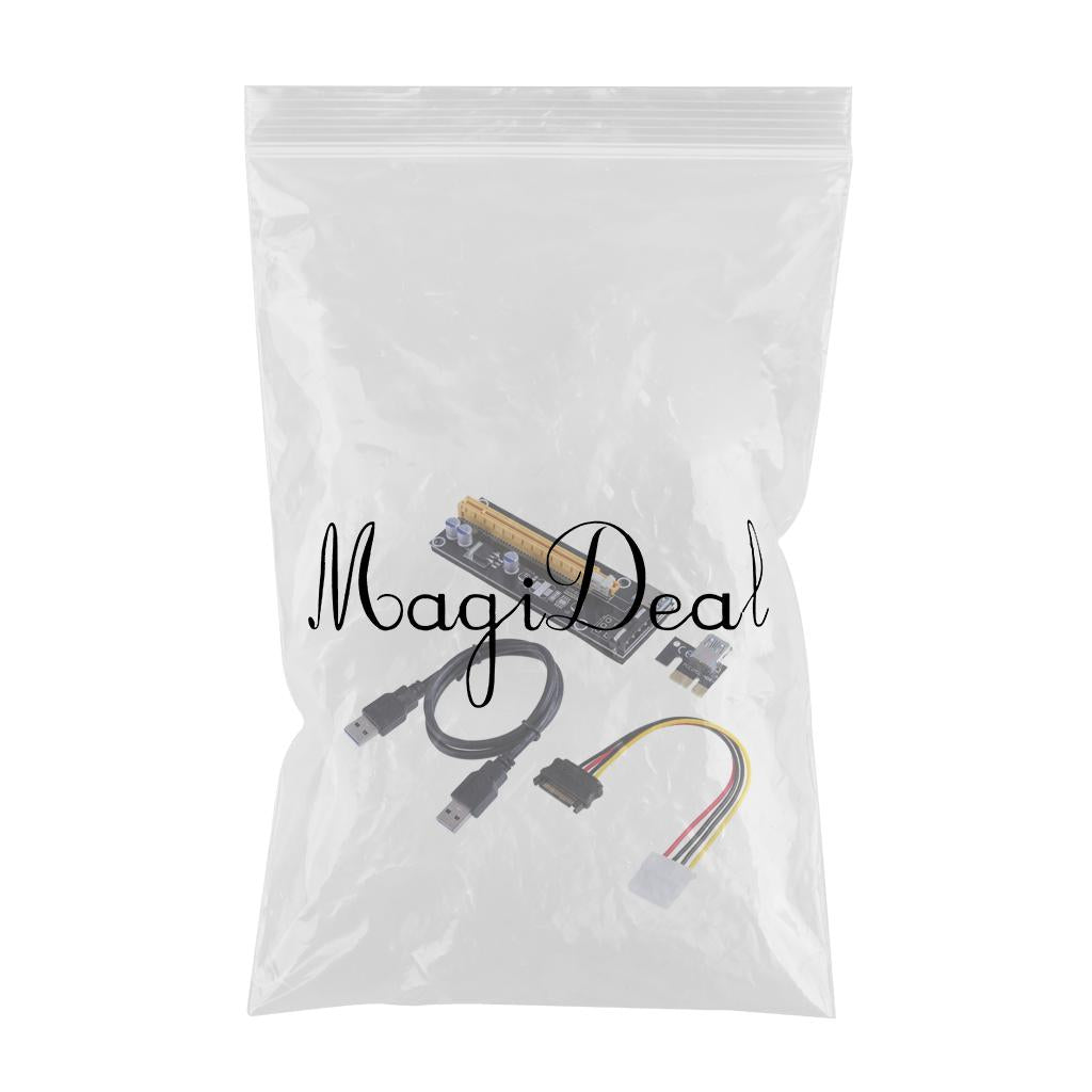 VER006 PCI-E GPU Riser Card 4pin PCI Express USB 3.0 for Bitcoin Miner