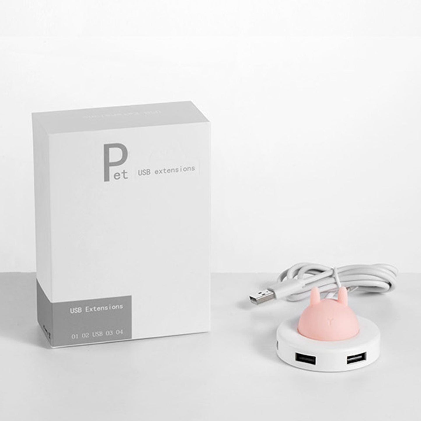 High Speed Multifunction USB Splitter USB for Multi Devices Computer Desktop pink