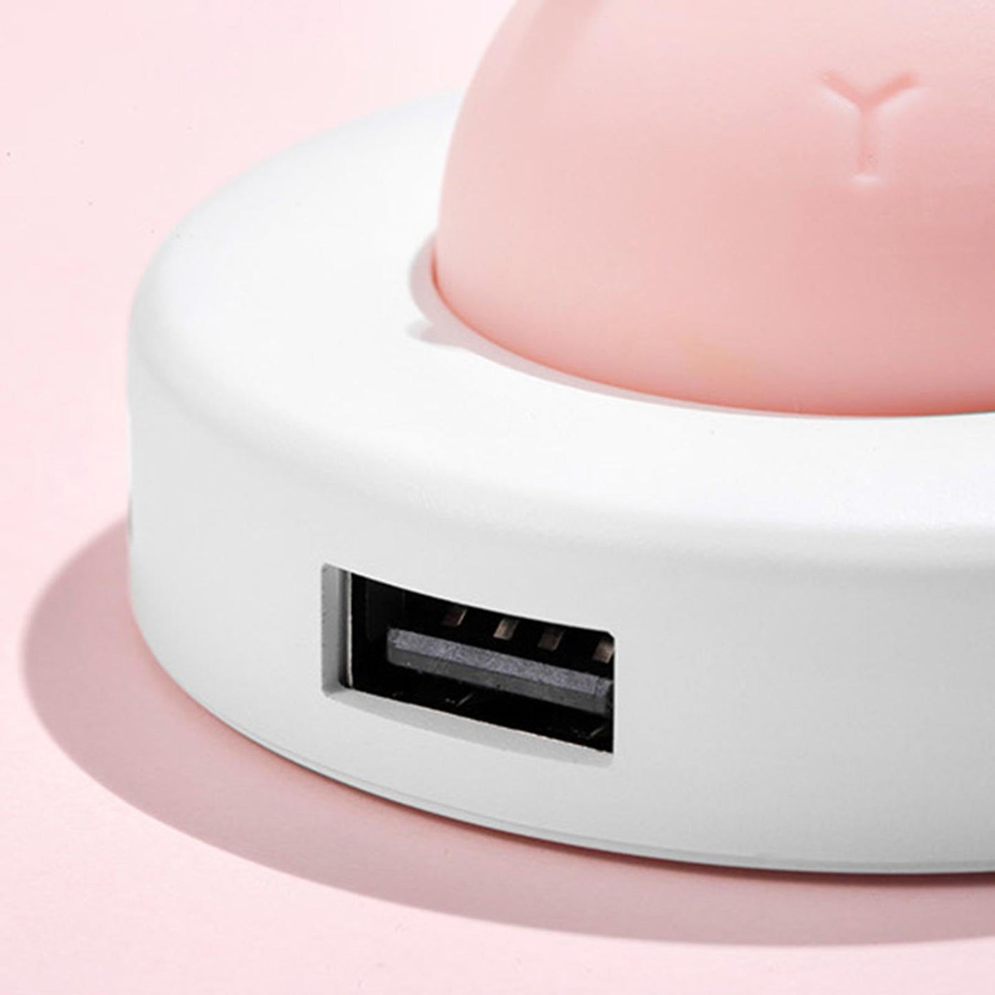 High Speed Multifunction USB Splitter USB for Multi Devices Computer Desktop pink