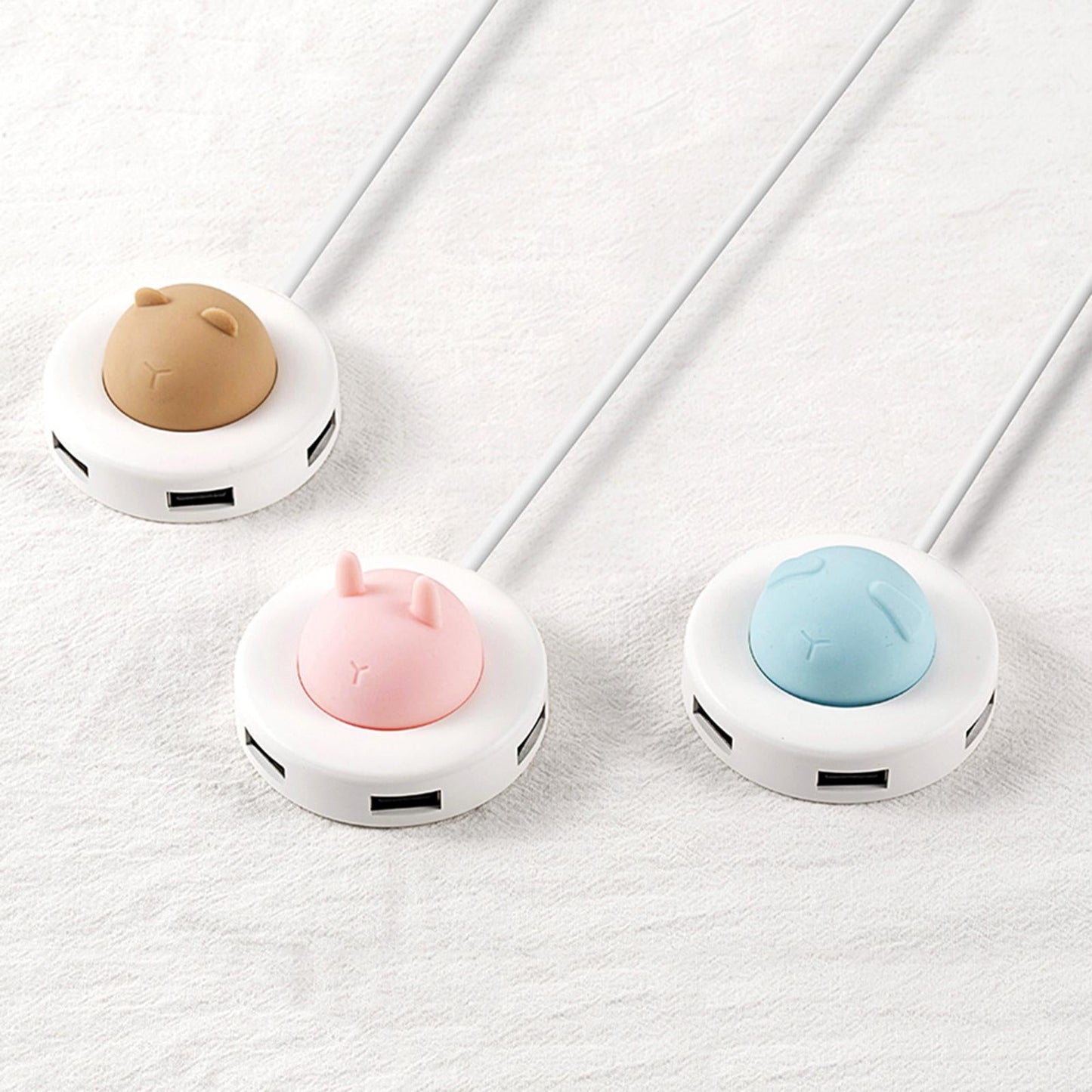 High Speed Multifunction USB Splitter USB for Multi Devices Computer Desktop pink