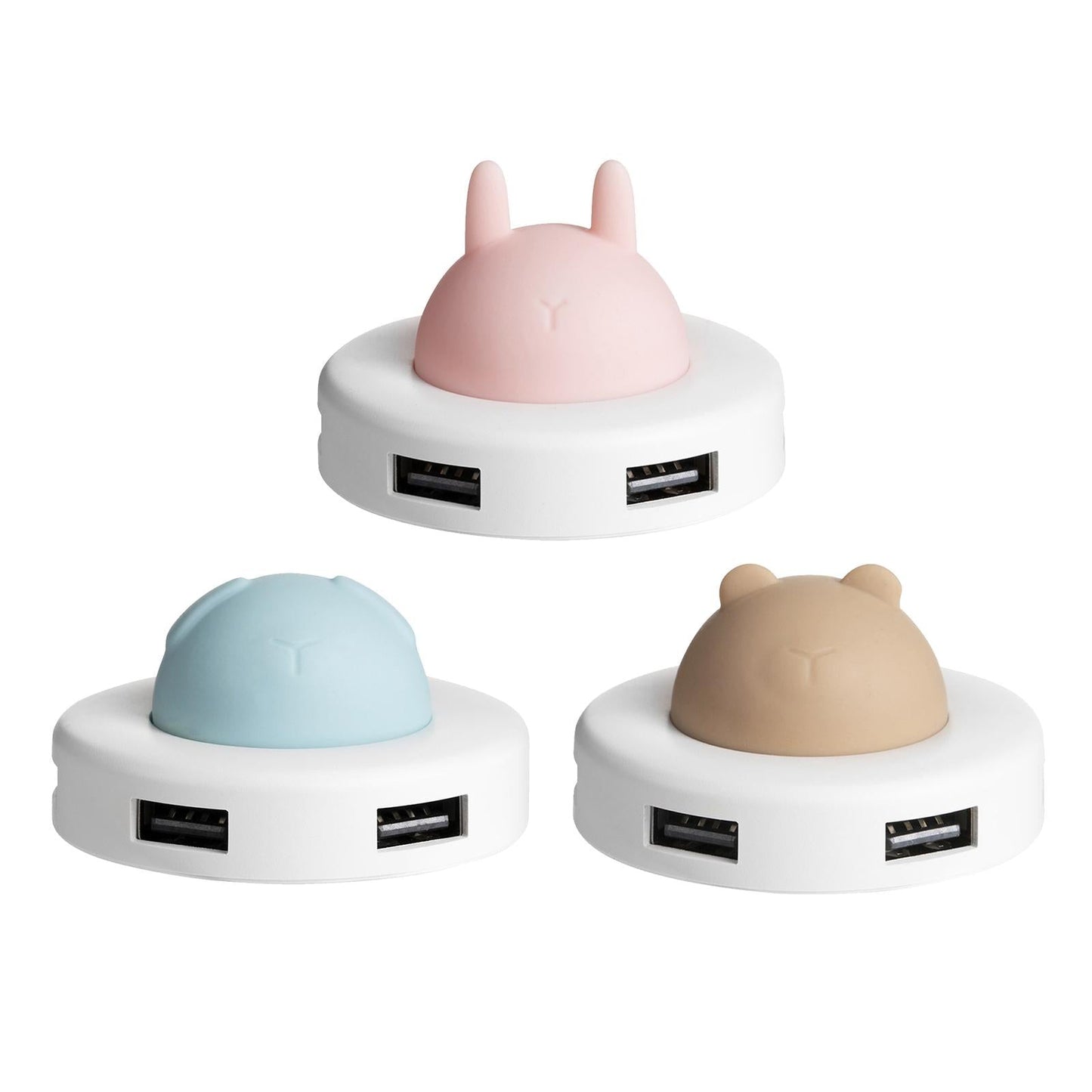 High Speed Multifunction USB Splitter USB for Multi Devices Computer Desktop pink