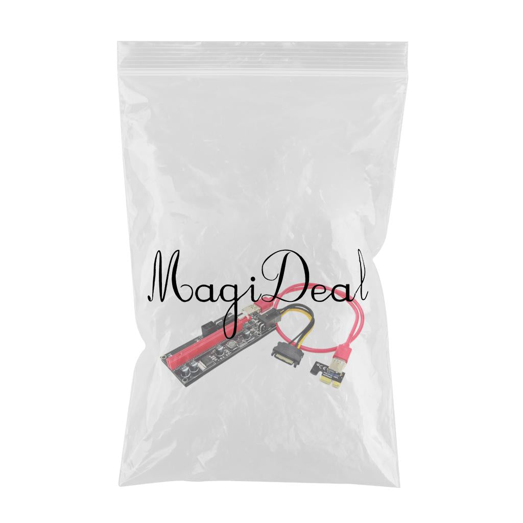 1X to 16X PCIE Riser Board for GPU Mining Powered PCI-E PCIe Riser Card