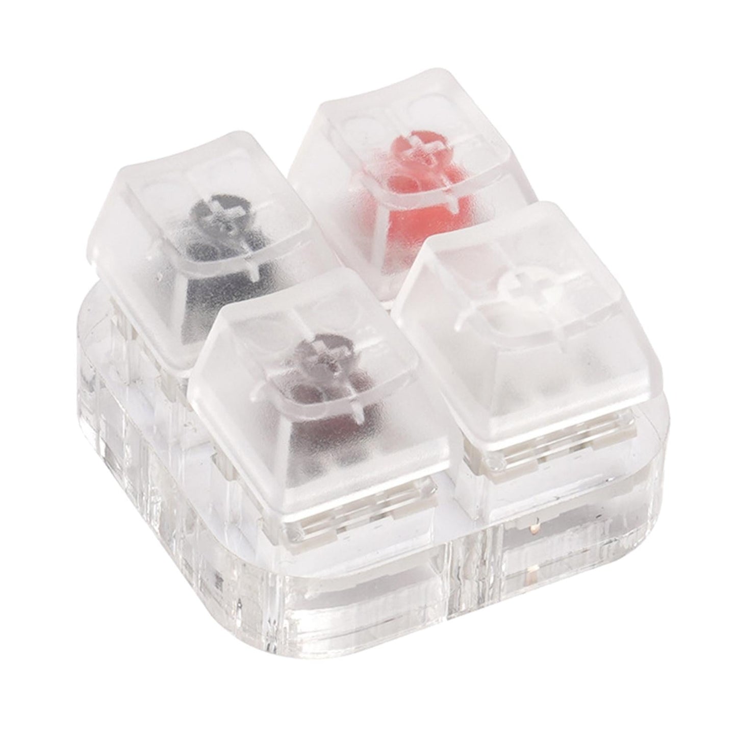 Clear Keycaps Testing Tool 4 Keys Switches Keyboard Tester Kit for Kailh BOX