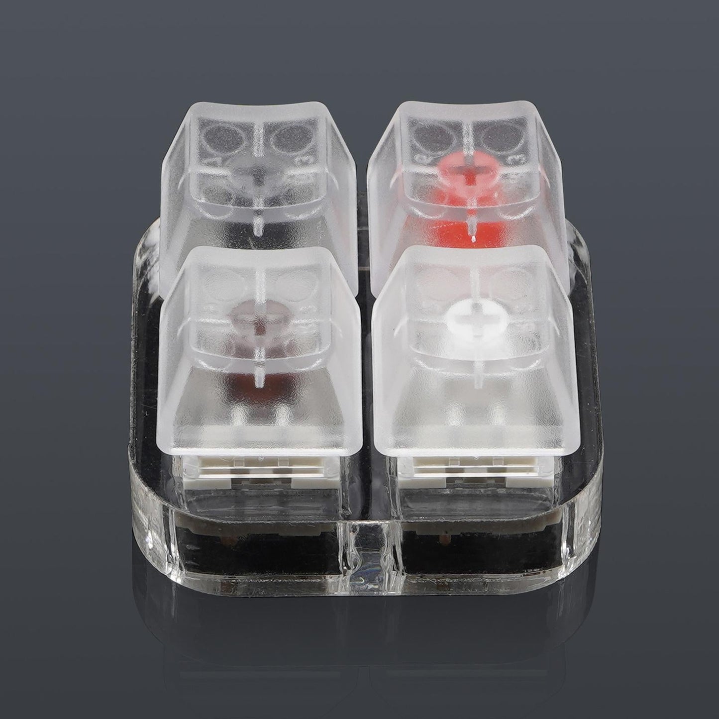 Clear Keycaps Testing Tool 4 Keys Switches Keyboard Tester Kit for Kailh BOX