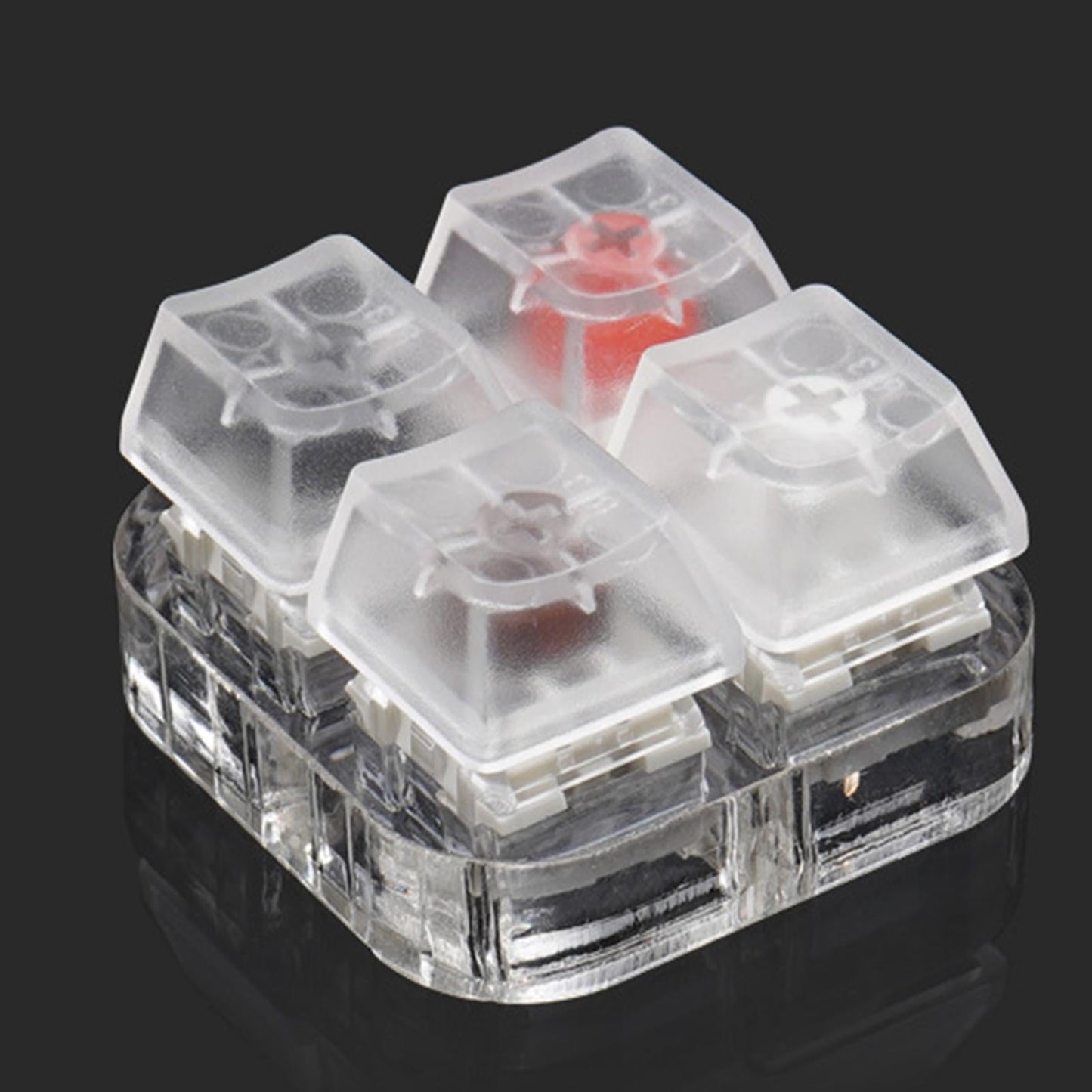 Clear Keycaps Testing Tool 4 Keys Switches Keyboard Tester Kit for Kailh BOX