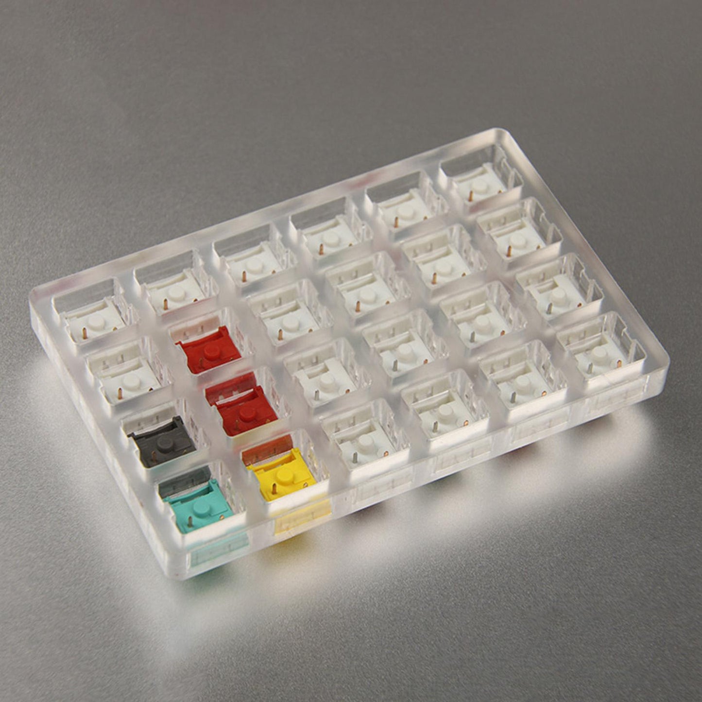 Acrylic Pro 24 Switch Switches Tester Switch Sampler for Mechanical Keyboard