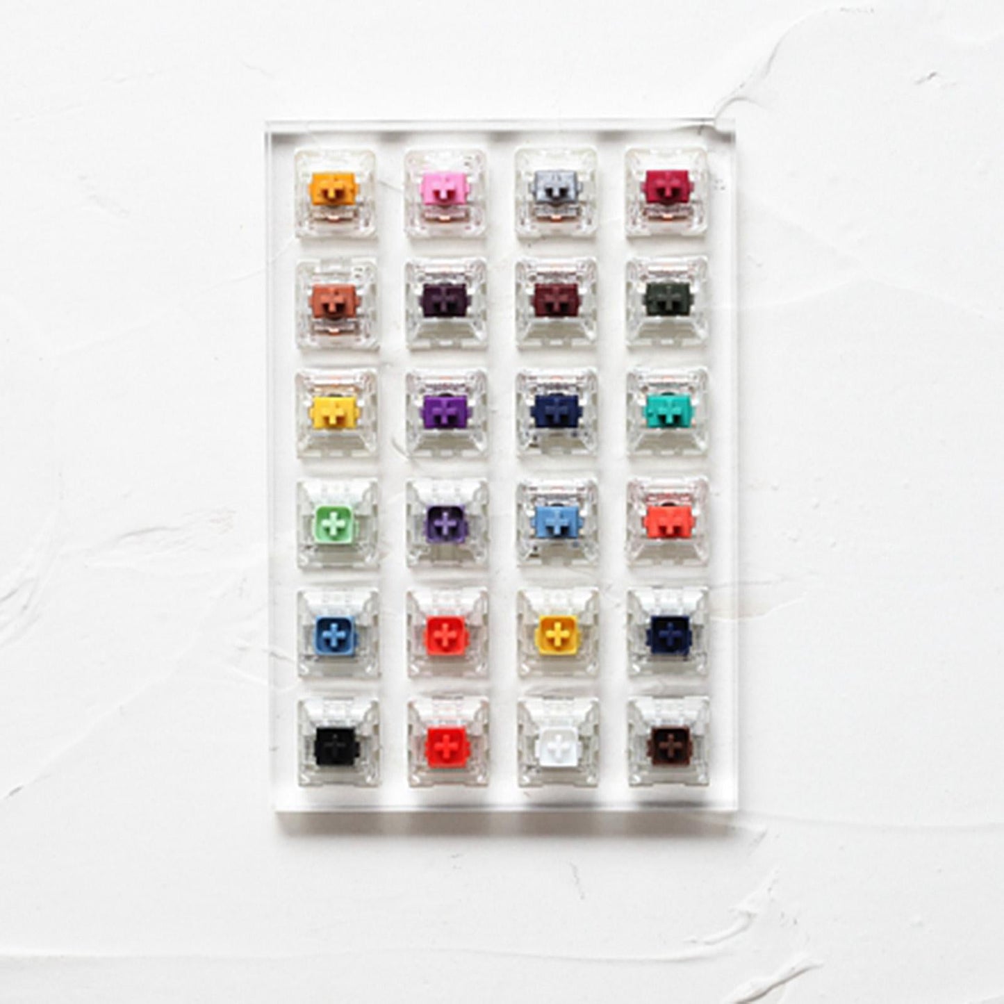 Acrylic Pro 24 Switch Switches Tester Switch Sampler for Mechanical Keyboard