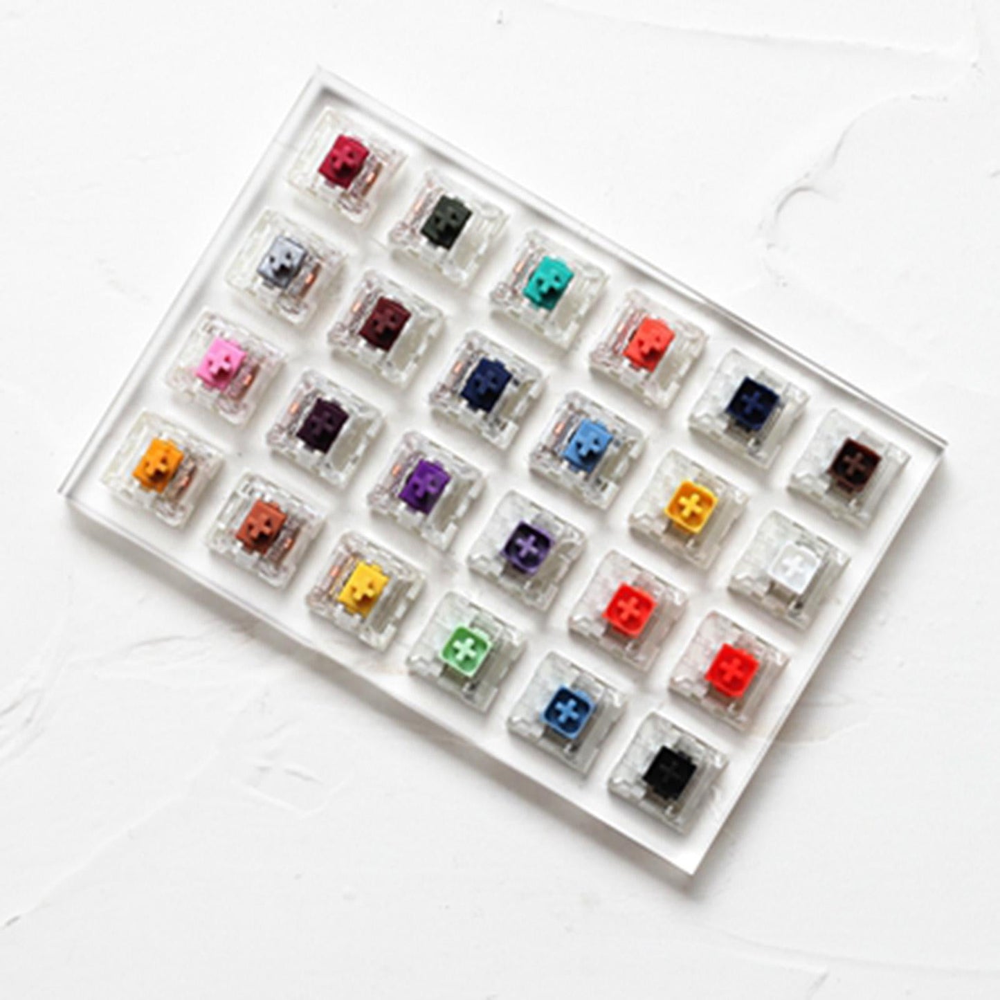 Acrylic Pro 24 Switch Switches Tester Switch Sampler for Mechanical Keyboard