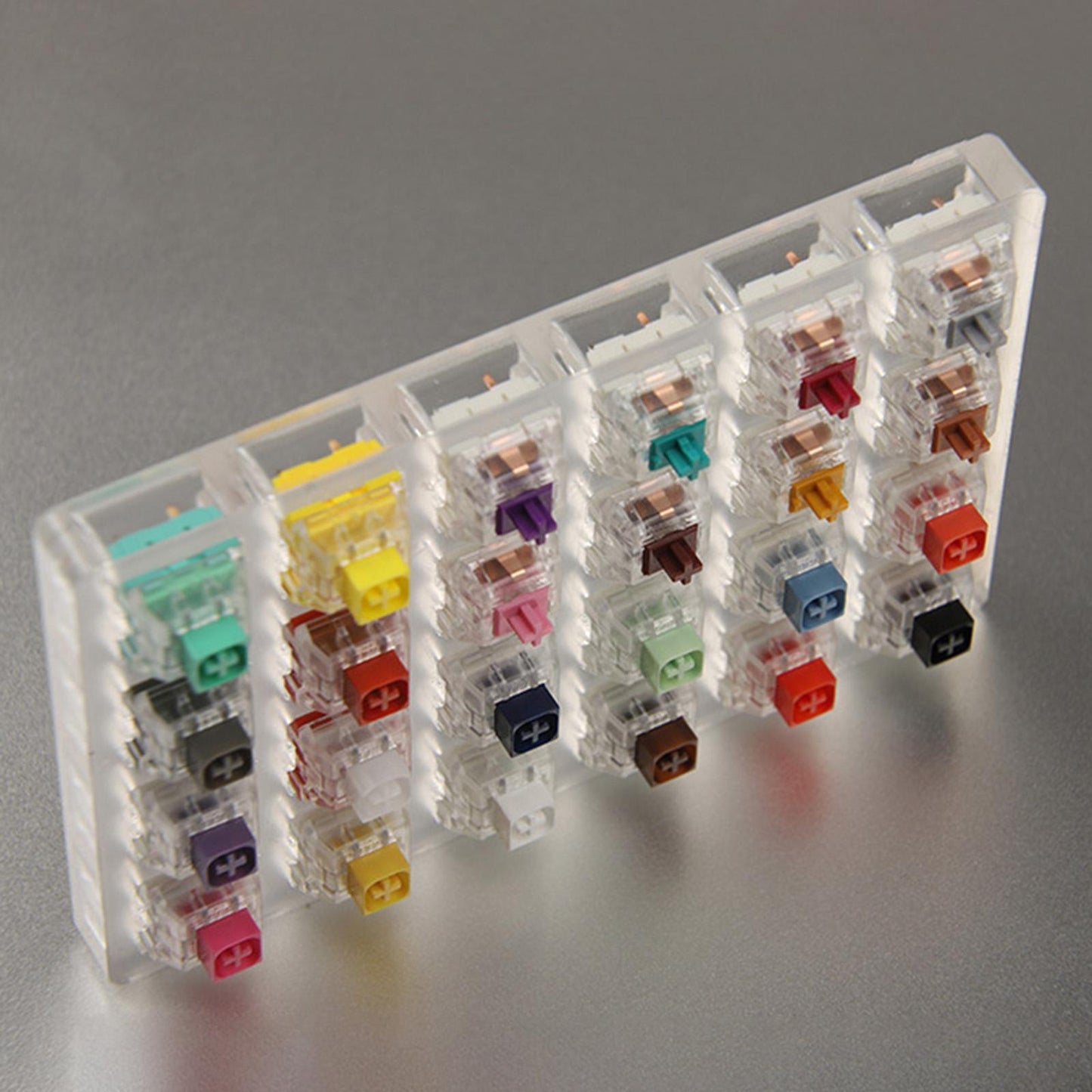 Acrylic Pro 24 Switch Switches Tester Switch Sampler for Mechanical Keyboard