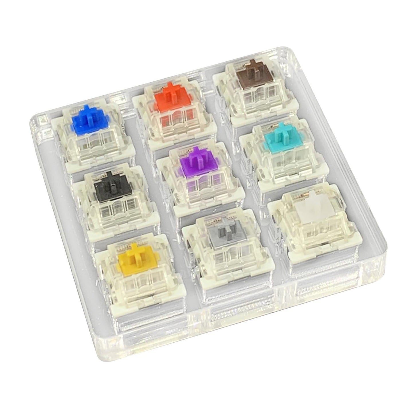 Mechanical Keyboard Switches Axis Shaft Spare Parts 9 Switches Tester