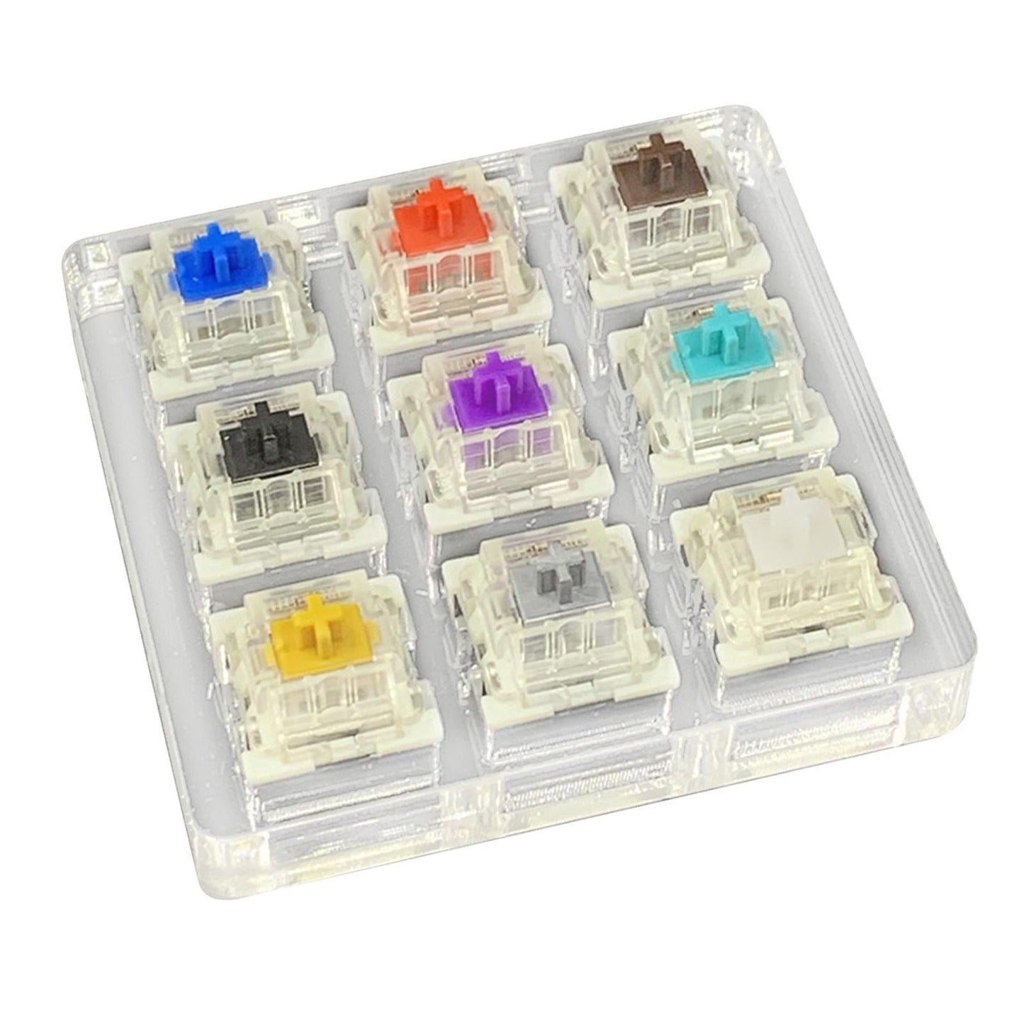 Mechanical Keyboard Switches Axis Shaft Spare Parts 9 Switches Tester