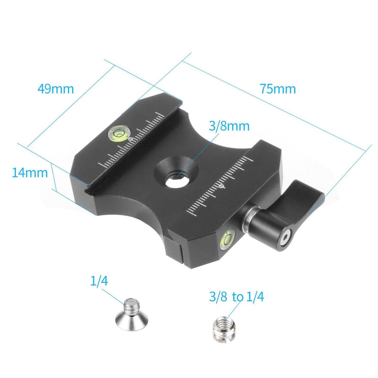 Lightweight QR Clamp Adapter Camera Mounting Adapter Replace for DSLR Camera