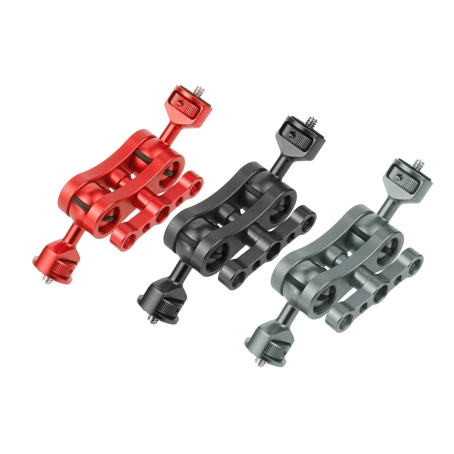 CNC 360 Arm Hand Extension Adapter Double Ballheads for Gopro Hero Red