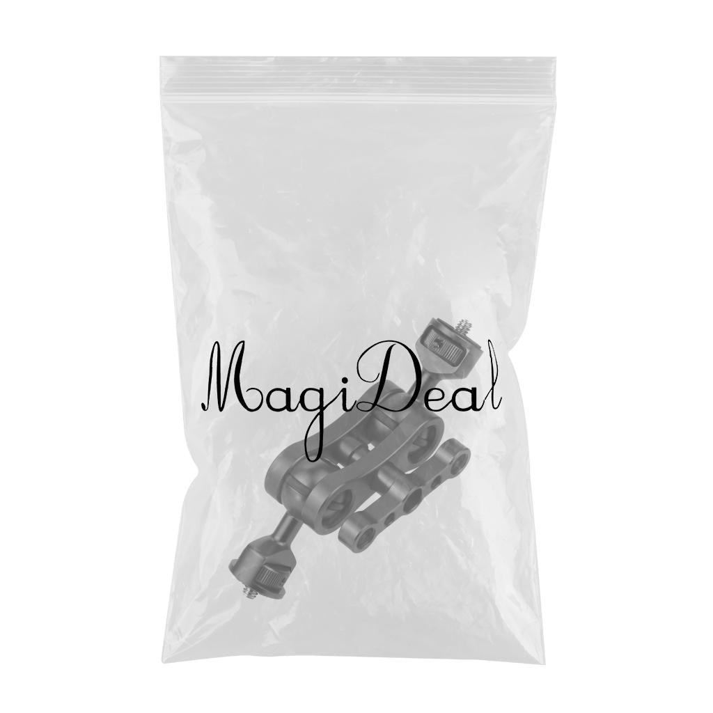 CNC 360 Arm Hand Extension Adapter Double Ballheads for Gopro Hero Black