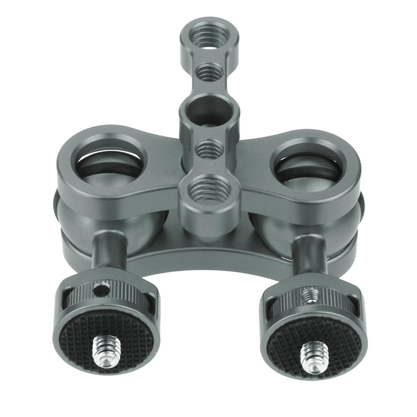 CNC 360 Arm Hand Extension Adapter Double Ballheads for Gopro Hero Grey