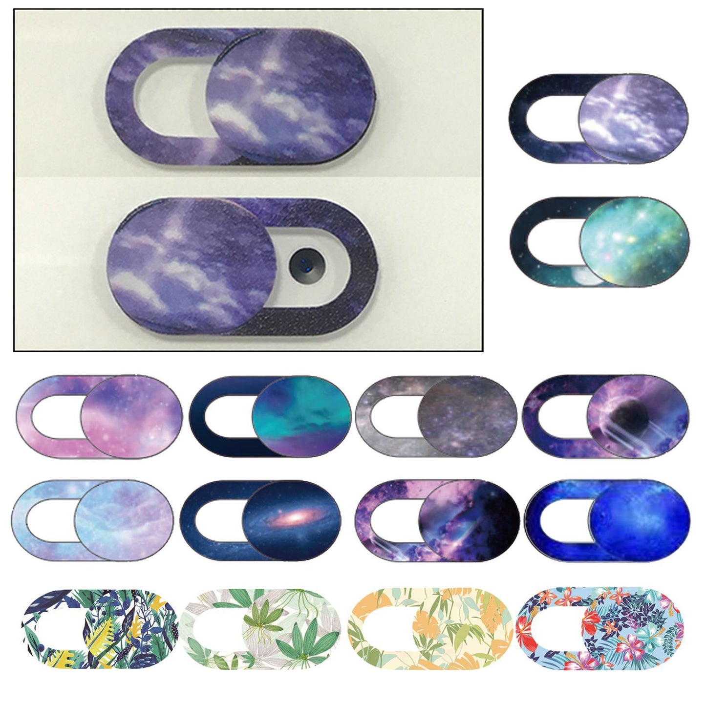 3 Pieces 0.7mm Web Camera Cover Slide Privacy Protector Starry Sky A