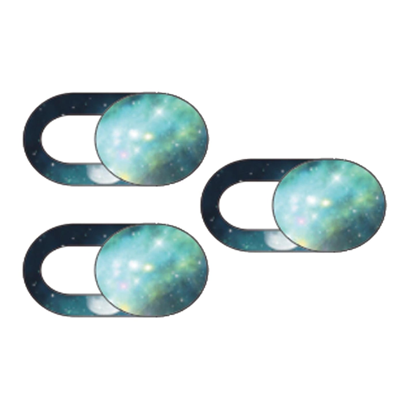 3 Pieces 0.7mm Web Camera Cover Slide Privacy Protector Starry Sky A