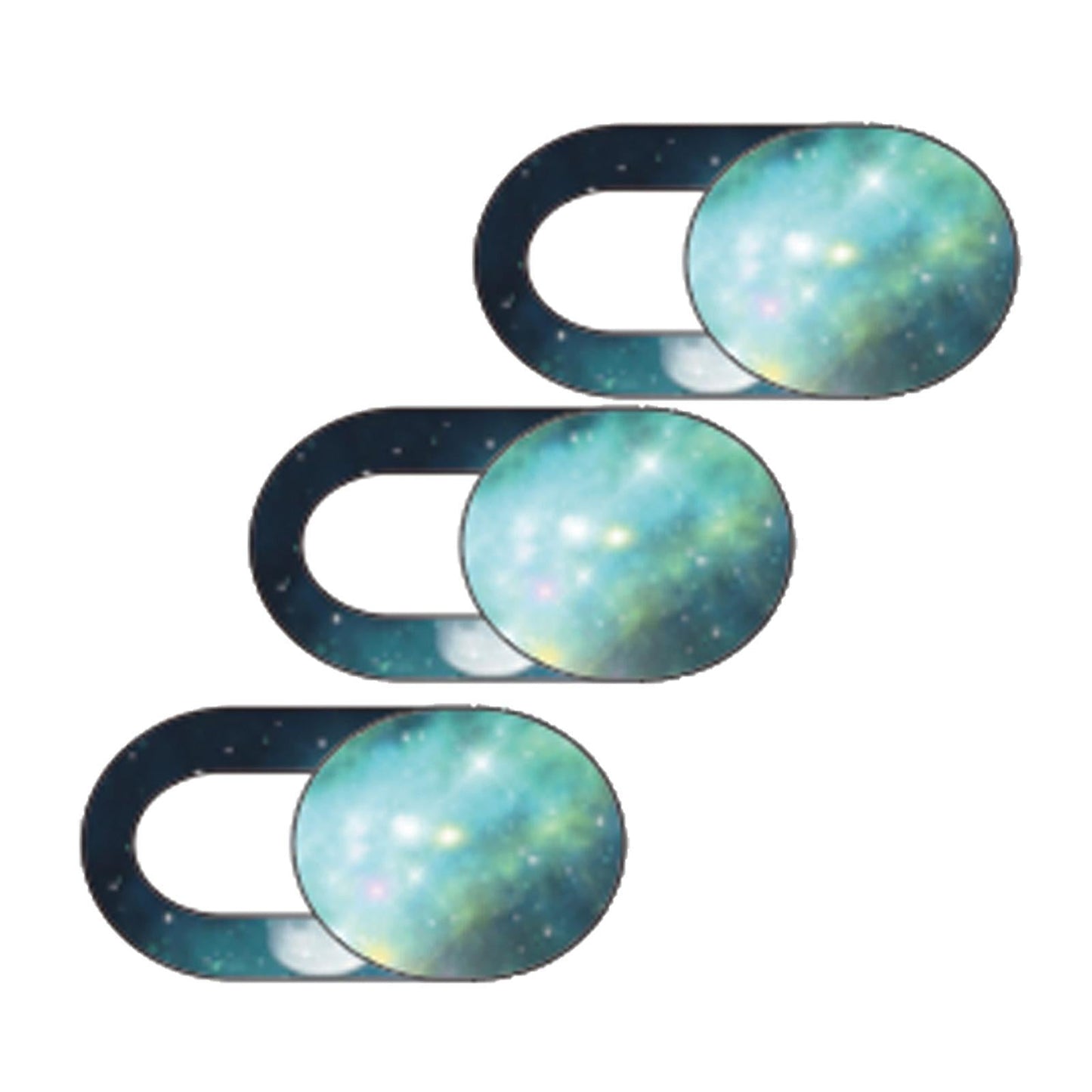 3 Pieces 0.7mm Web Camera Cover Slide Privacy Protector Starry Sky A