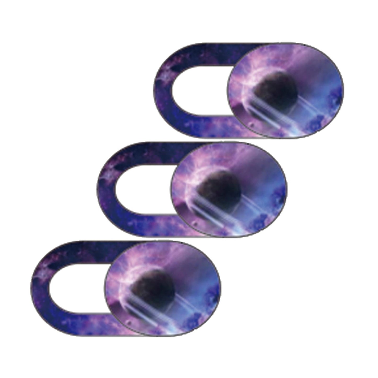 3 Pieces 0.7mm Web Camera Cover Slide Privacy Protector Starry Sky B