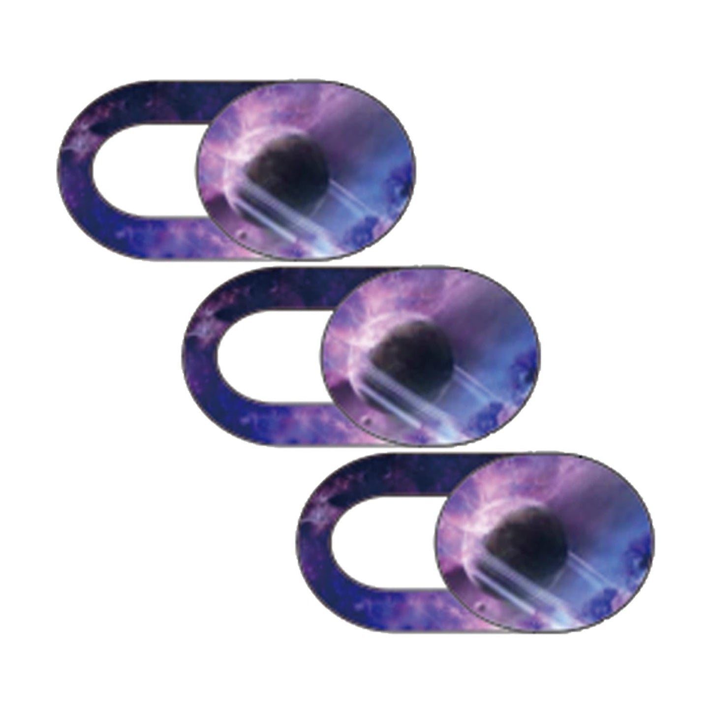 3 Pieces 0.7mm Web Camera Cover Slide Privacy Protector Starry Sky B