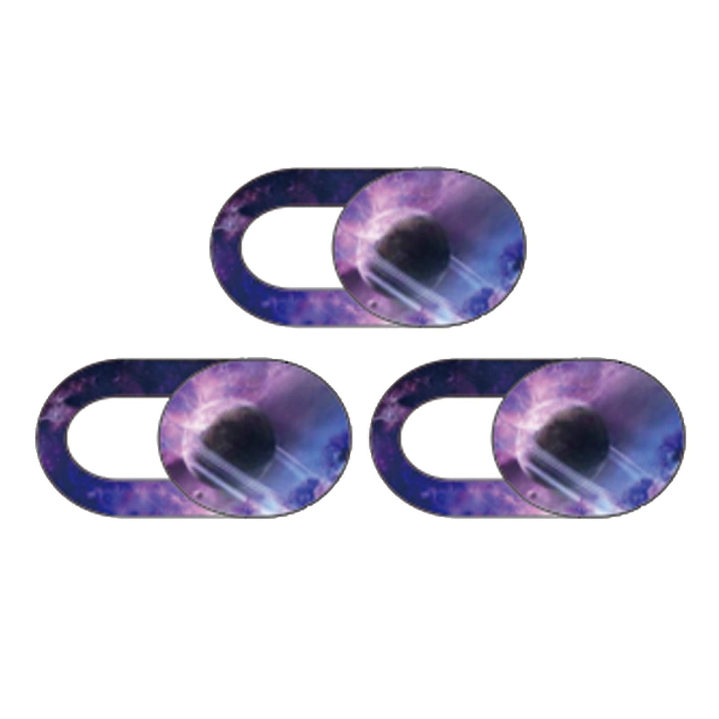 3 Pieces 0.7mm Web Camera Cover Slide Privacy Protector Starry Sky B