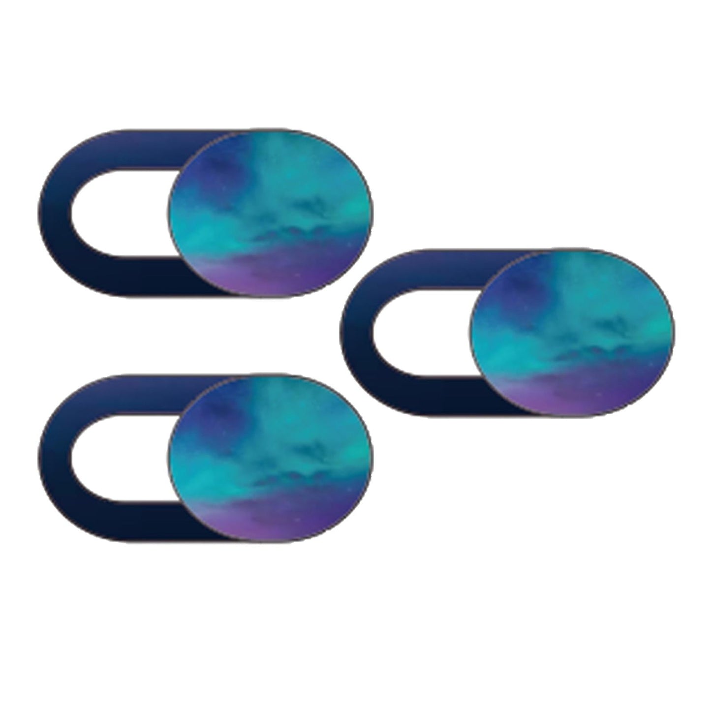 3 Pieces 0.7mm Web Camera Cover Slide Privacy Protector Starry Sky D