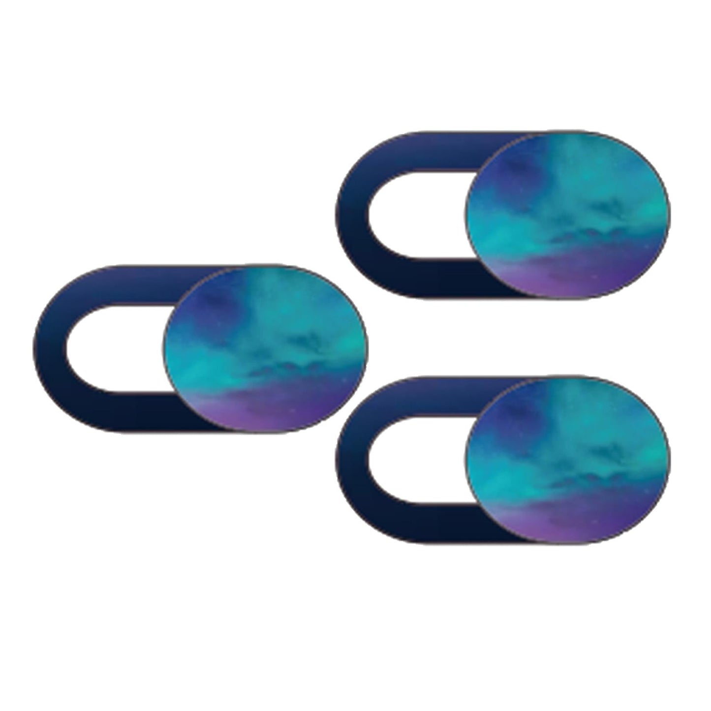 3 Pieces 0.7mm Web Camera Cover Slide Privacy Protector Starry Sky D