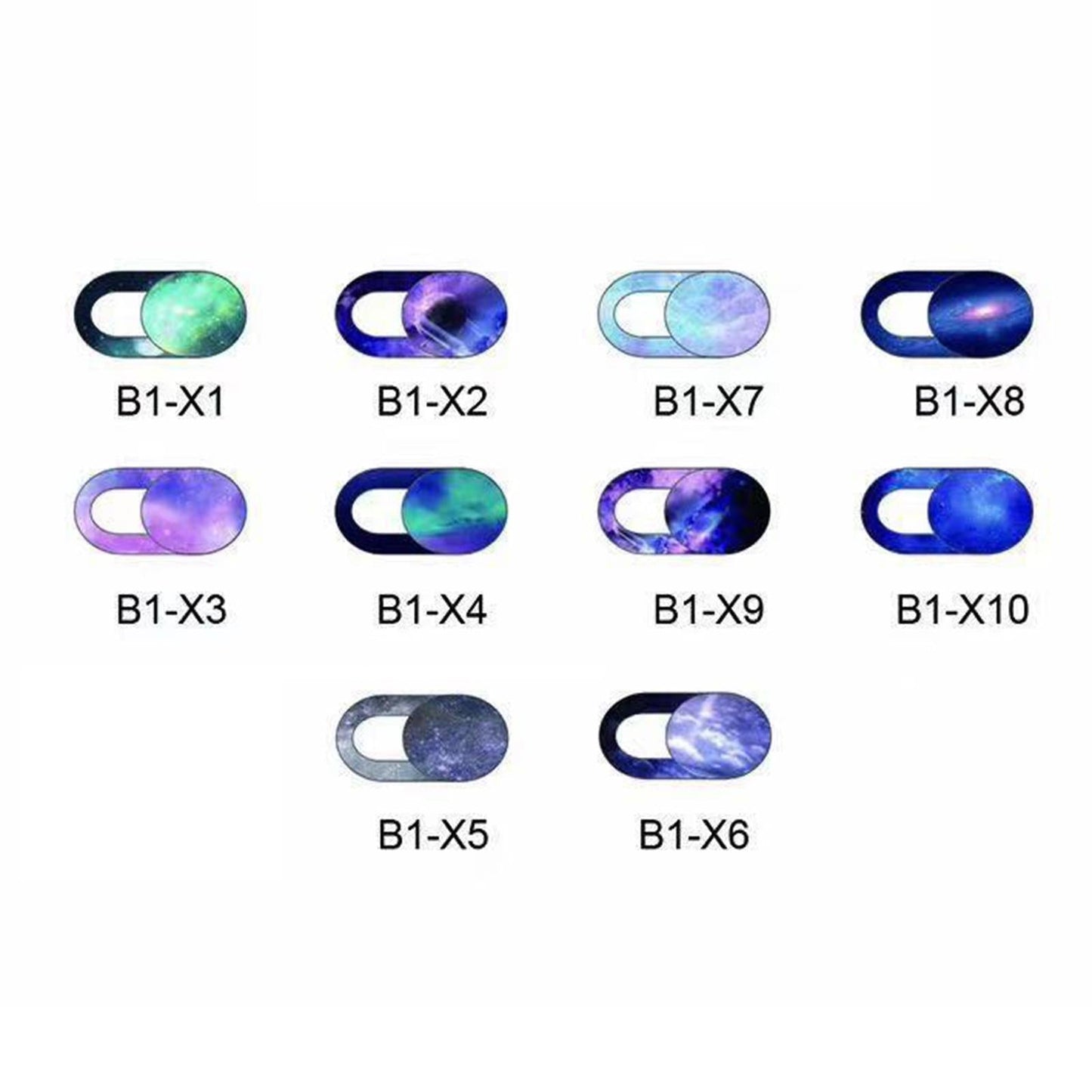 3 Pieces 0.7mm Web Camera Cover Slide Privacy Protector Starry Sky F
