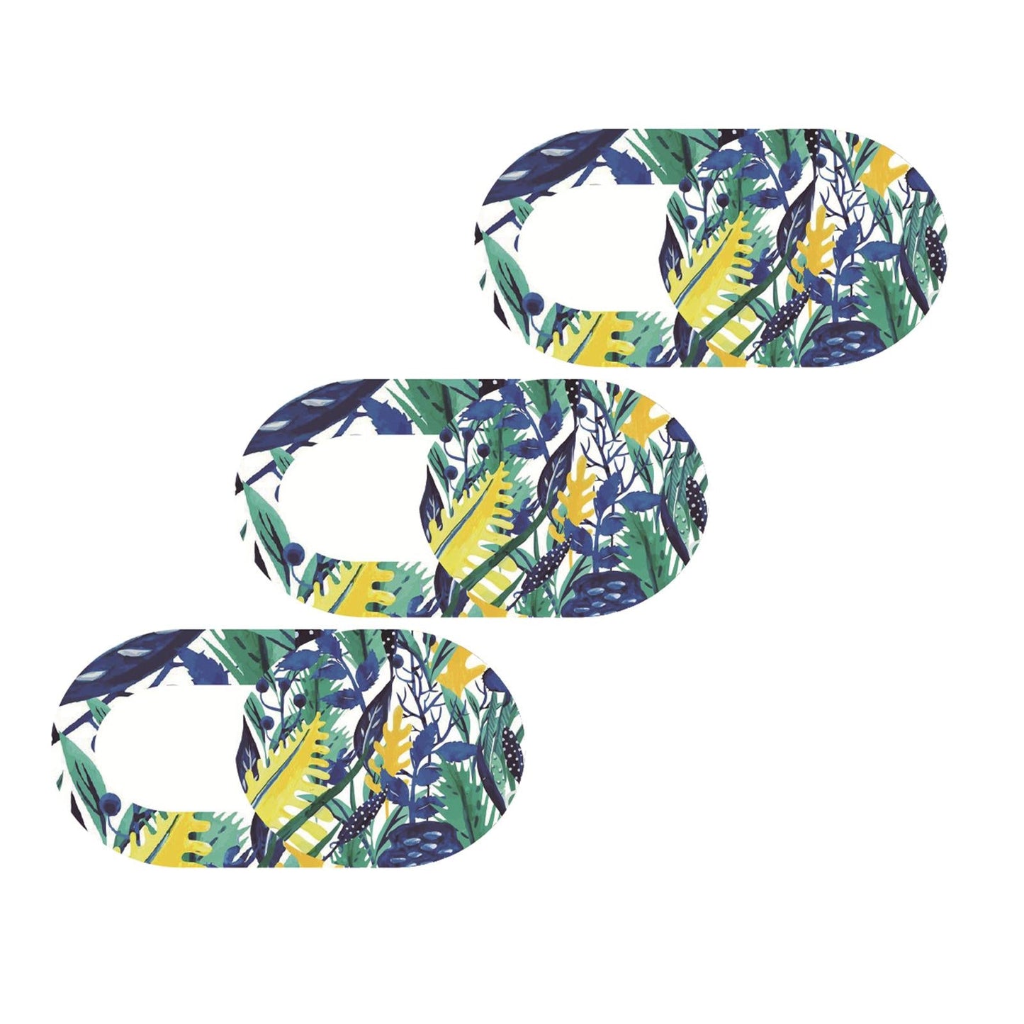 3 Pieces 0.7mm Web Camera Cover Slide Privacy Protector Flower A