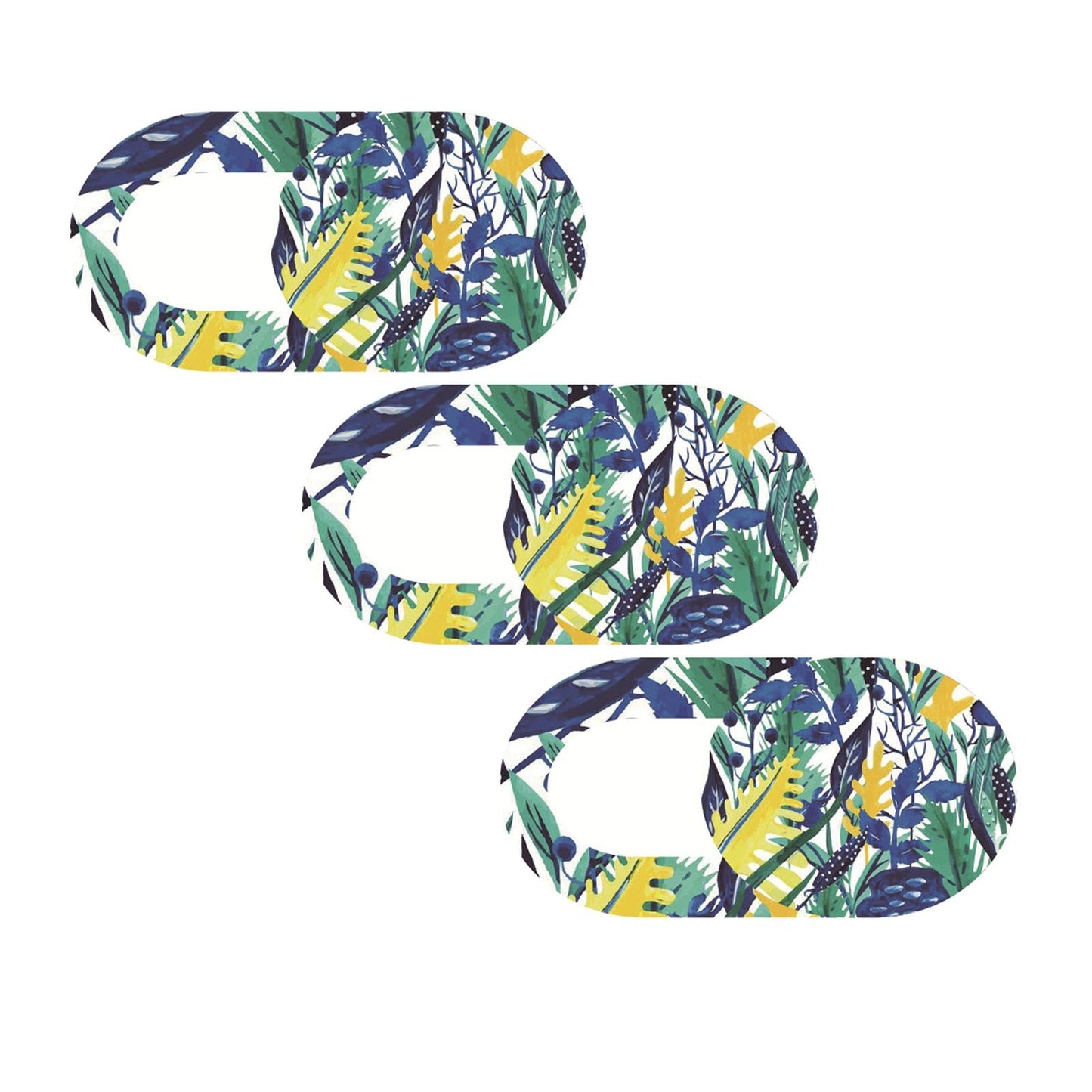 3 Pieces 0.7mm Web Camera Cover Slide Privacy Protector Flower A