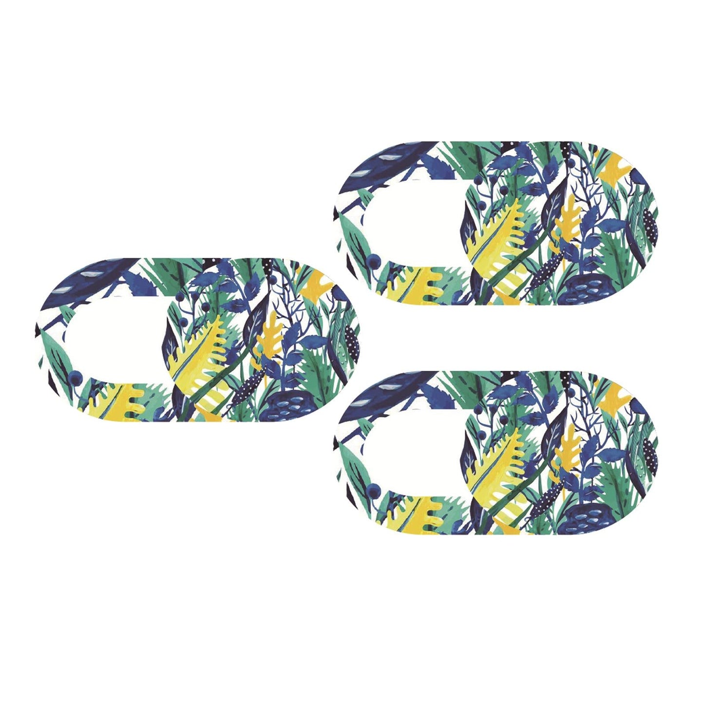 3 Pieces 0.7mm Web Camera Cover Slide Privacy Protector Flower A