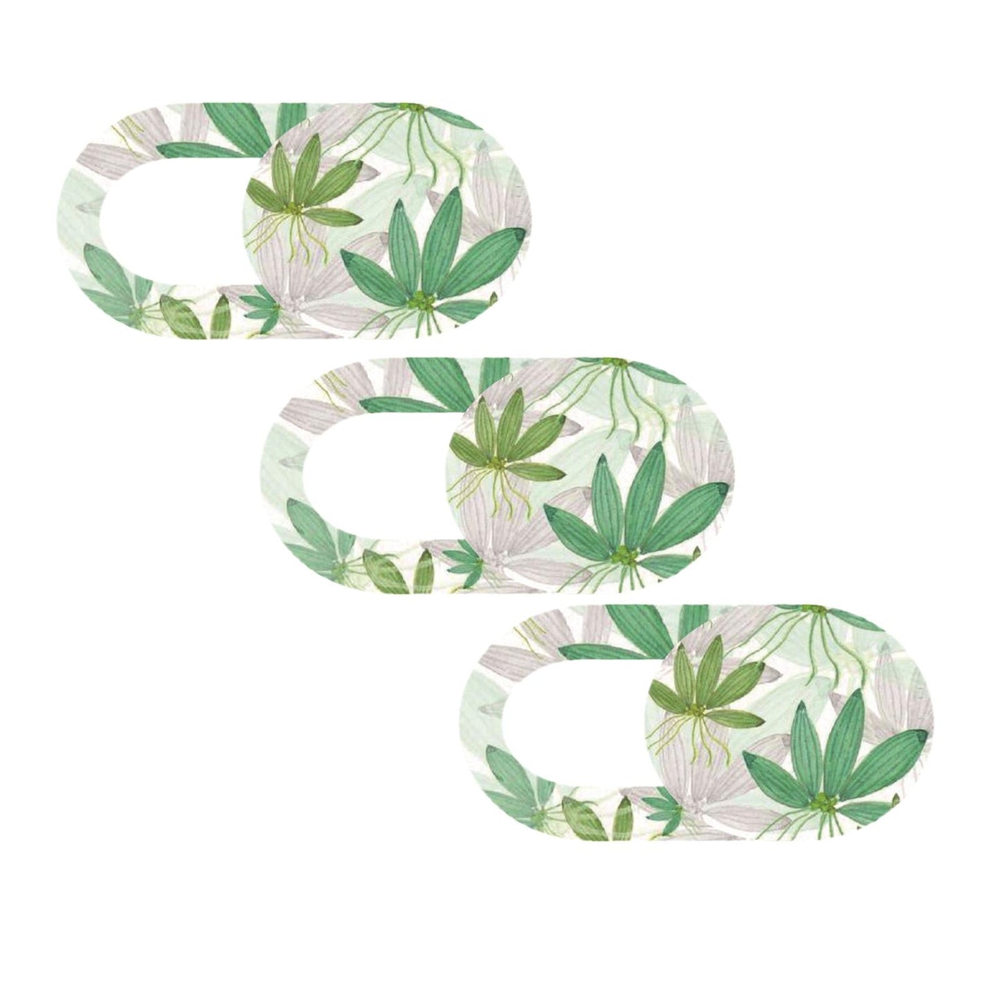 3 Pieces 0.7mm Web Camera Cover Slide Privacy Protector Flower B