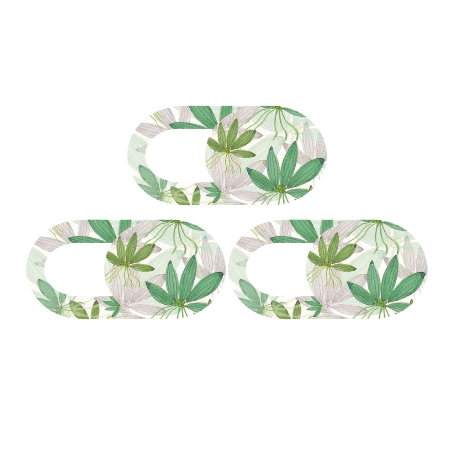 3 Pieces 0.7mm Web Camera Cover Slide Privacy Protector Flower B