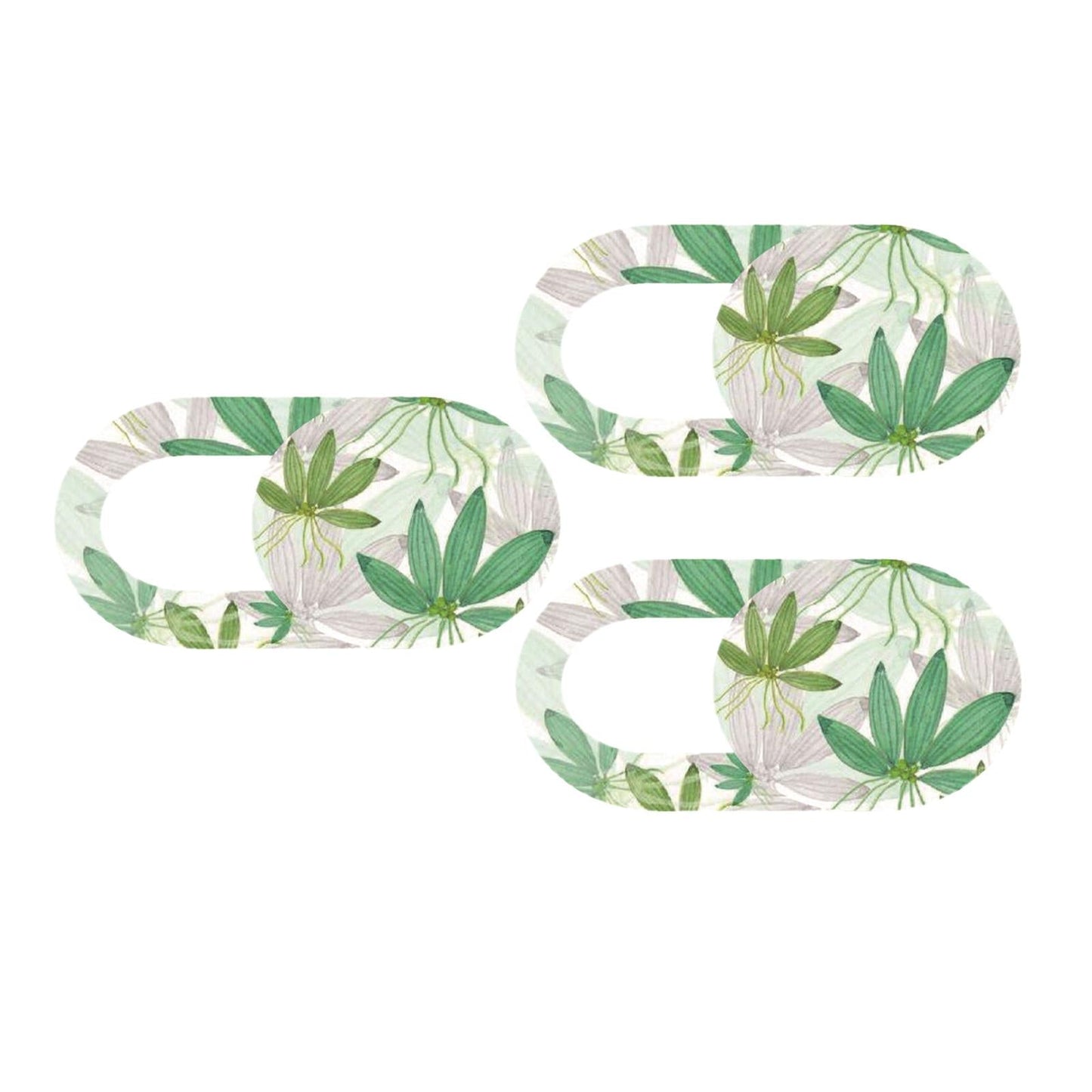 3 Pieces 0.7mm Web Camera Cover Slide Privacy Protector Flower B