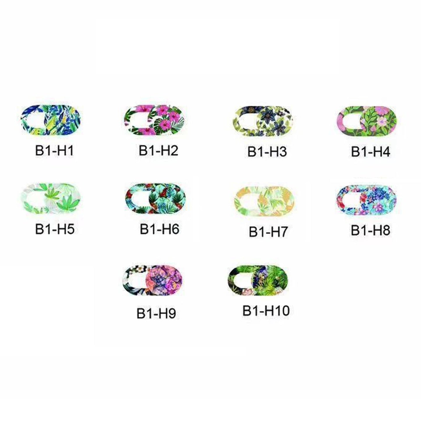 3 Pieces 0.7mm Web Camera Cover Slide Privacy Protector Flower B