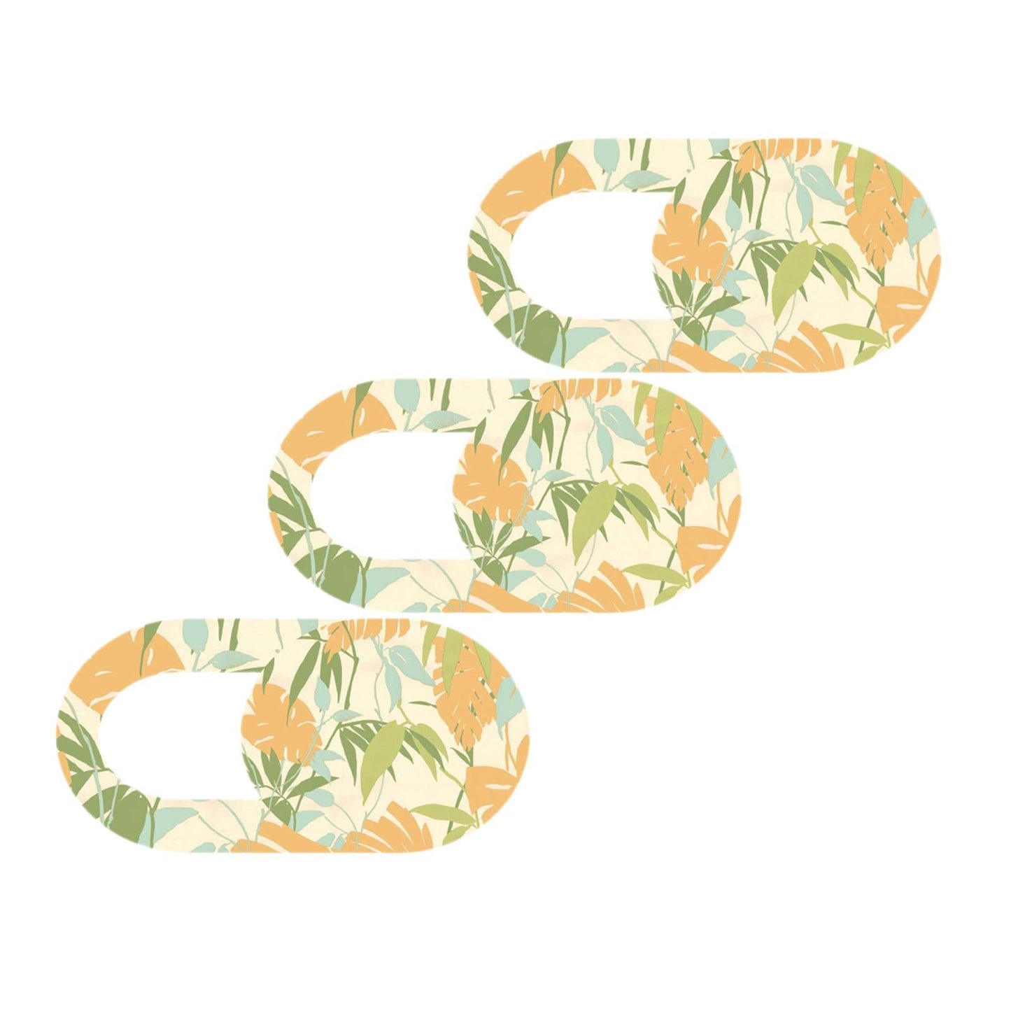 3 Pieces 0.7mm Web Camera Cover Slide Privacy Protector Flower C