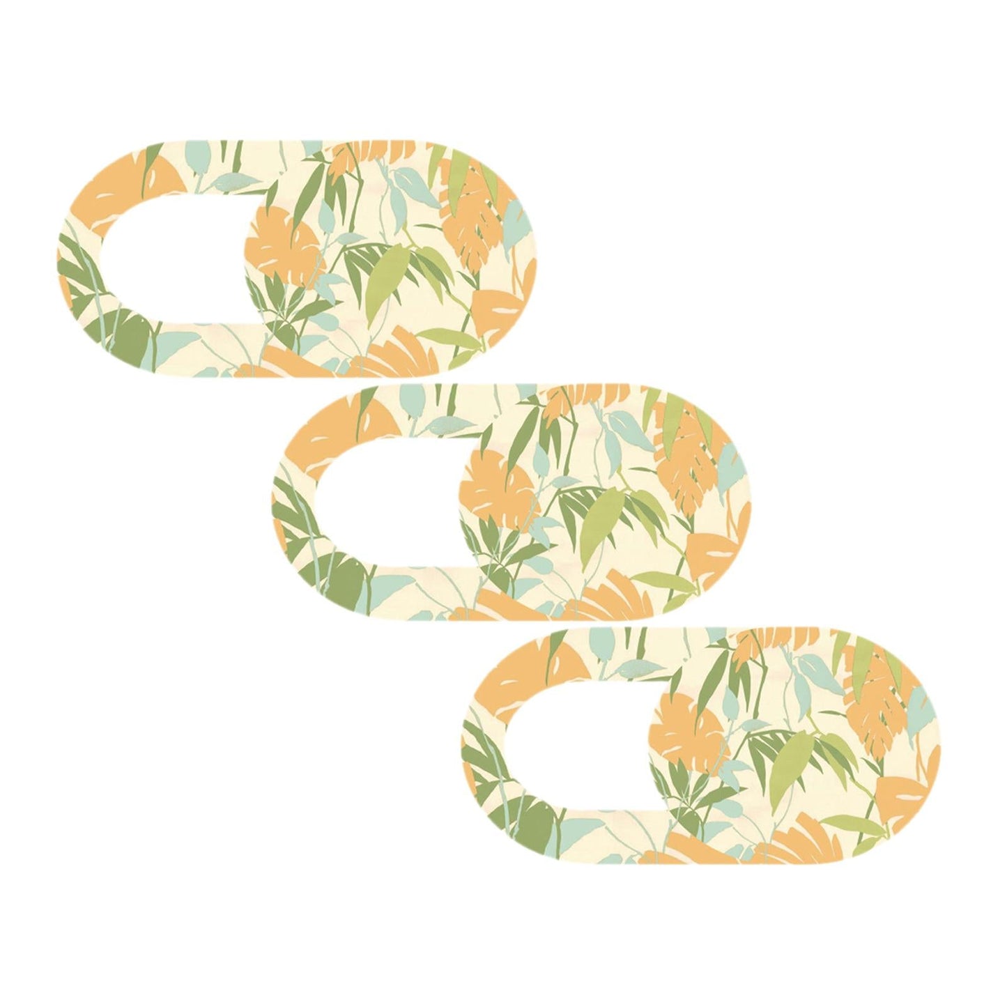 3 Pieces 0.7mm Web Camera Cover Slide Privacy Protector Flower C