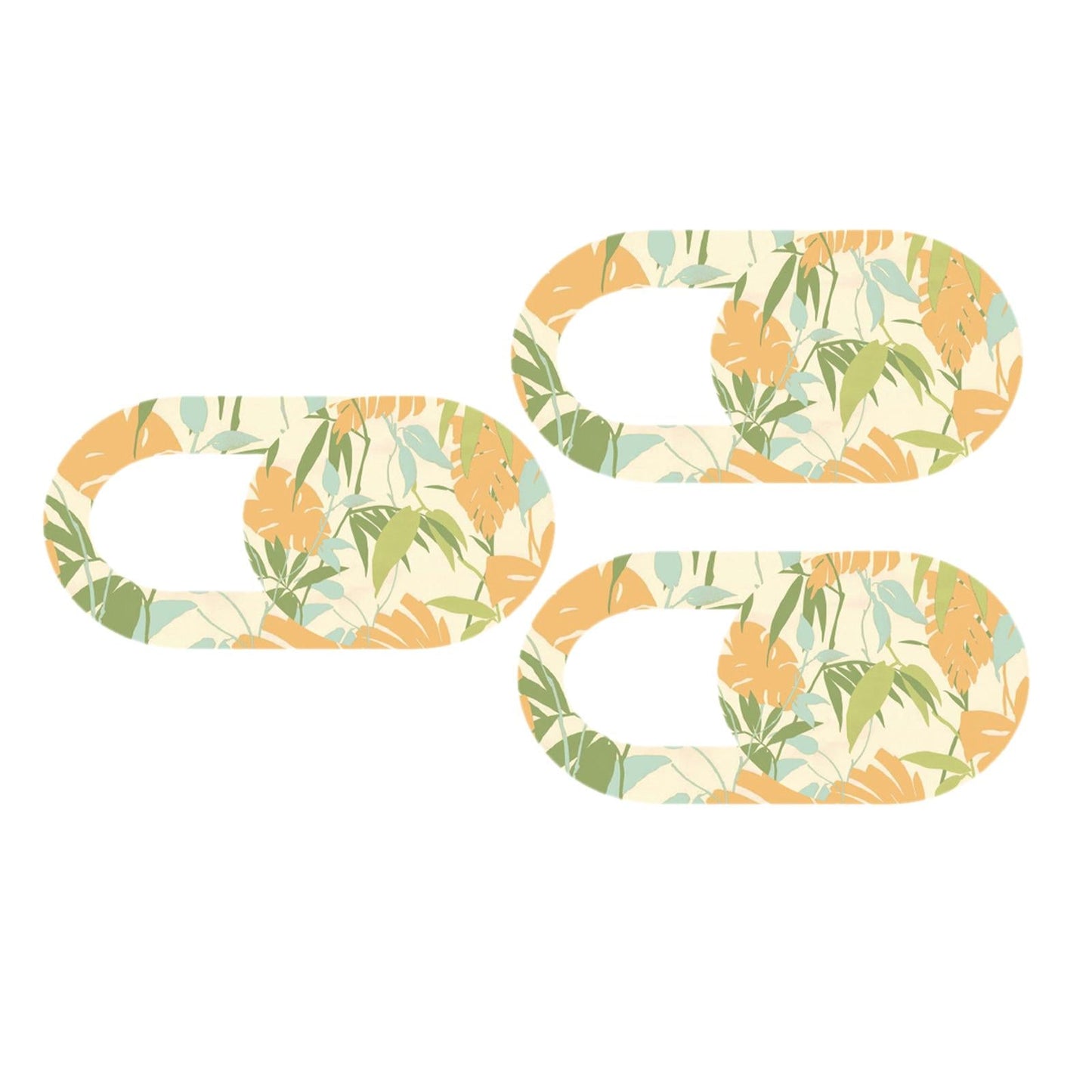 3 Pieces 0.7mm Web Camera Cover Slide Privacy Protector Flower C