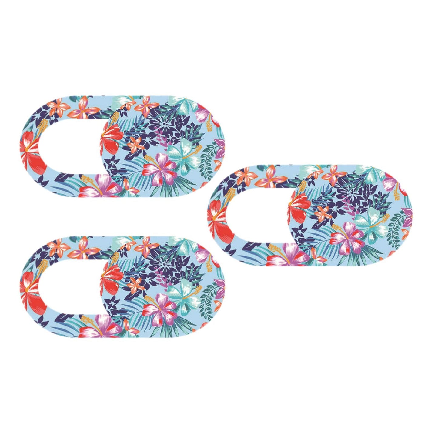 3 Pieces 0.7mm Web Camera Cover Slide Privacy Protector Flower D