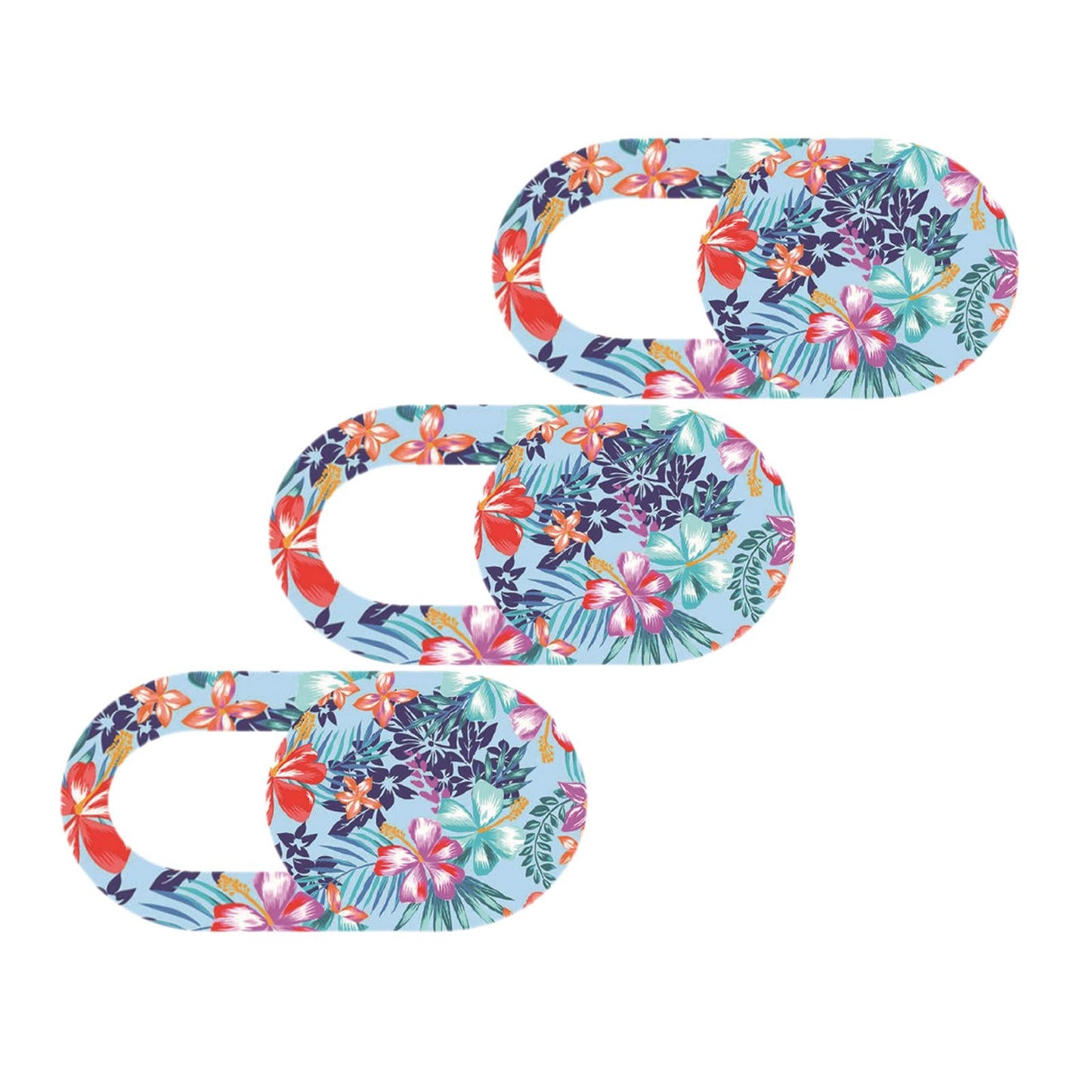 3 Pieces 0.7mm Web Camera Cover Slide Privacy Protector Flower D