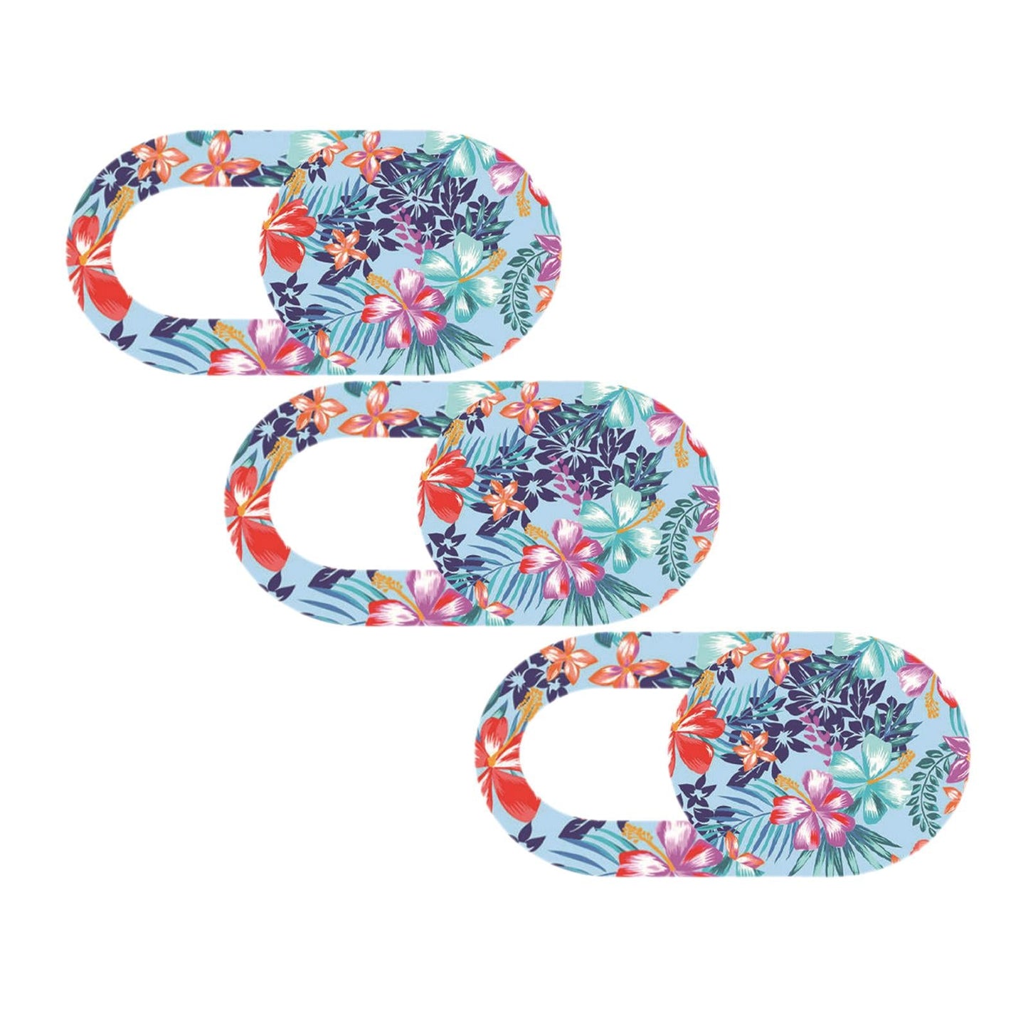 3 Pieces 0.7mm Web Camera Cover Slide Privacy Protector Flower D