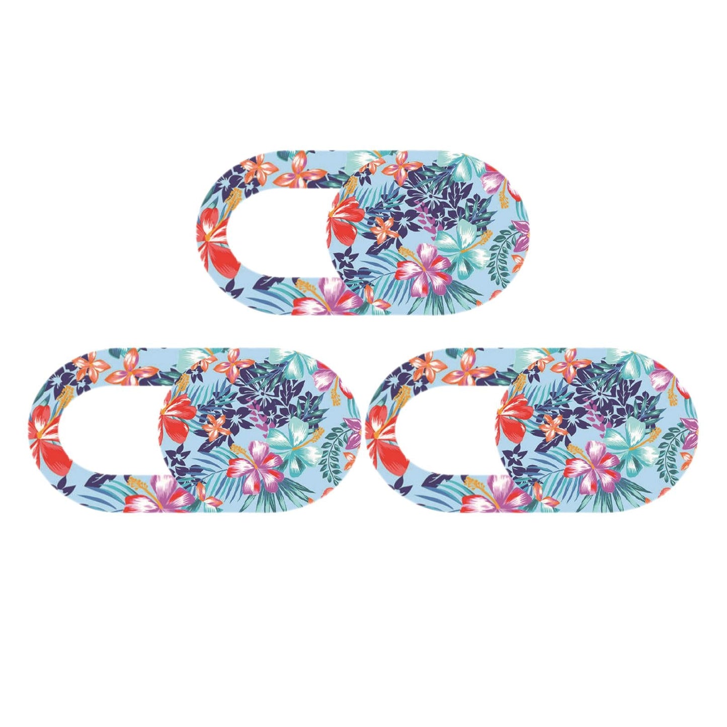 3 Pieces 0.7mm Web Camera Cover Slide Privacy Protector Flower D